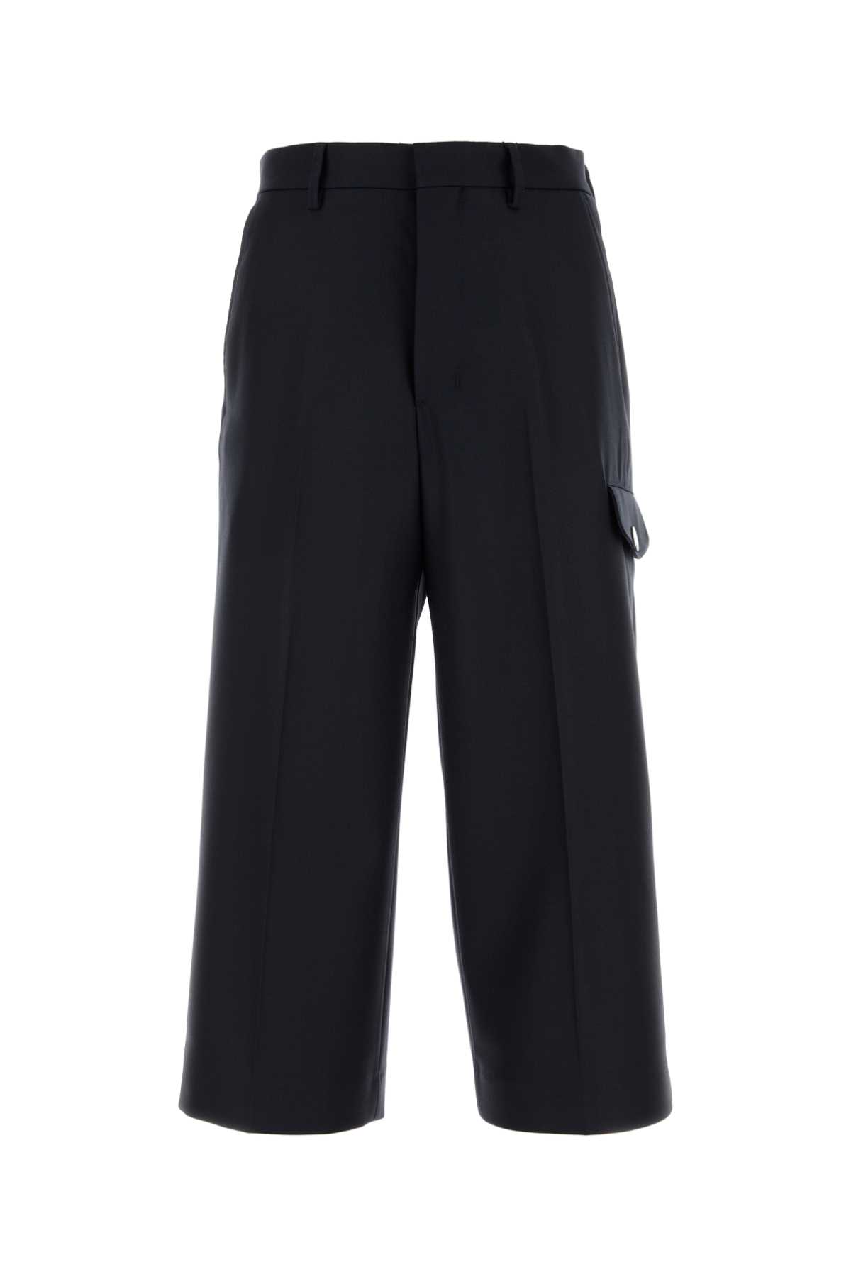 Ami Alexandre Mattiussi Midnight Blue Wool Bermuda Shorts