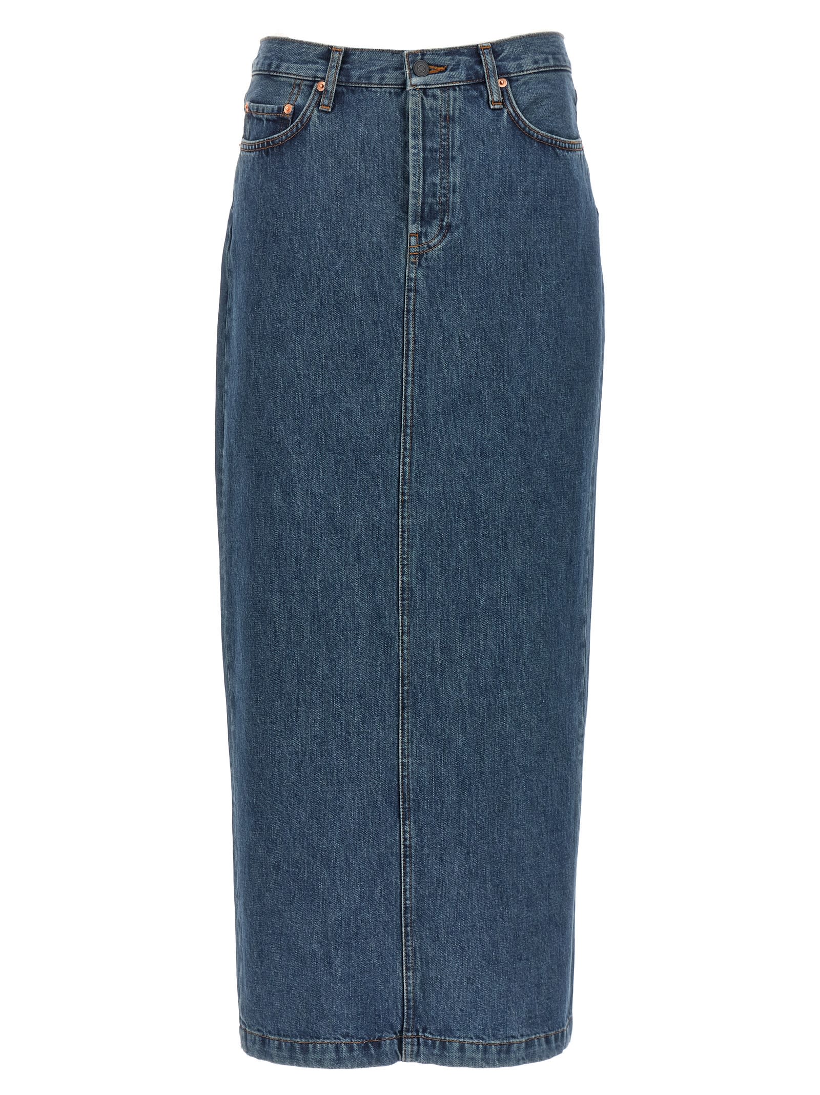 WARDROBE. NYC column Denim Skirt