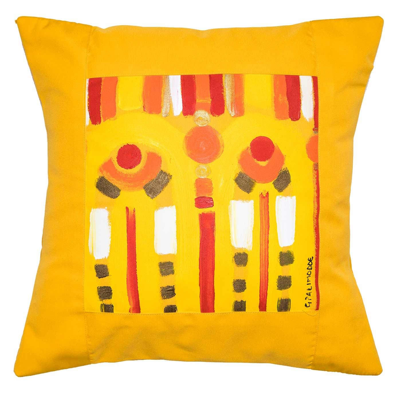 Le Botteghe su Gologone Hand Painted Cushions 100x100 Cm