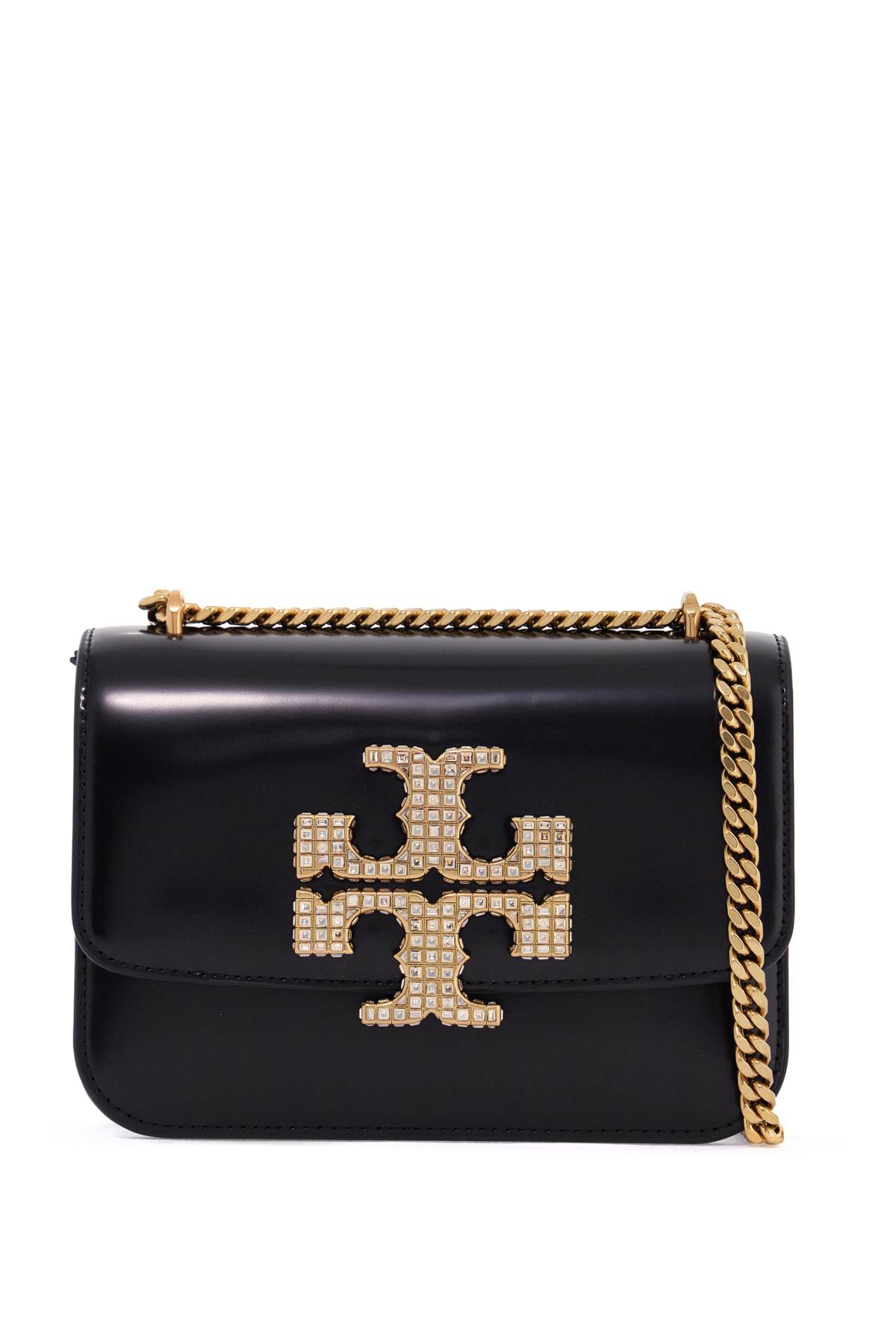 Tory Burch eleanor 黑色皮质斜挎包