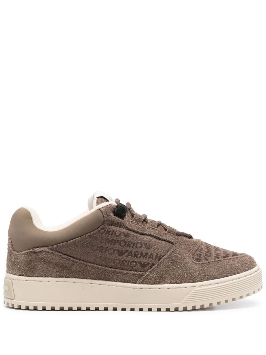 Emporio Armani 麂皮皮革休闲鞋