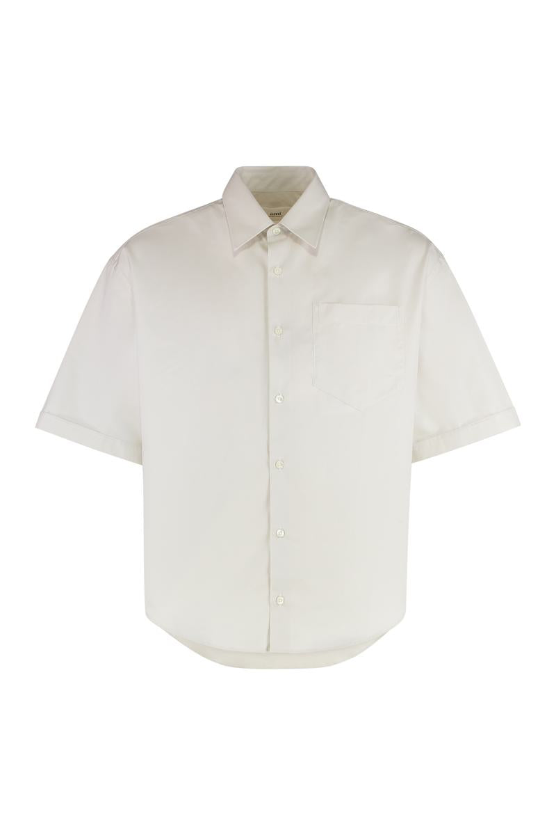 AMI Paris Short Sleeve Cotton Shirt