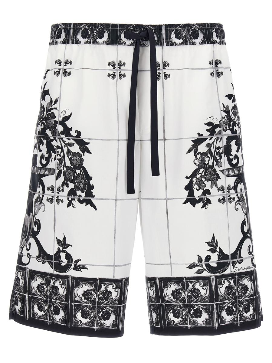 Dolce & Gabbana 'Maiolica'印花百慕大短裤