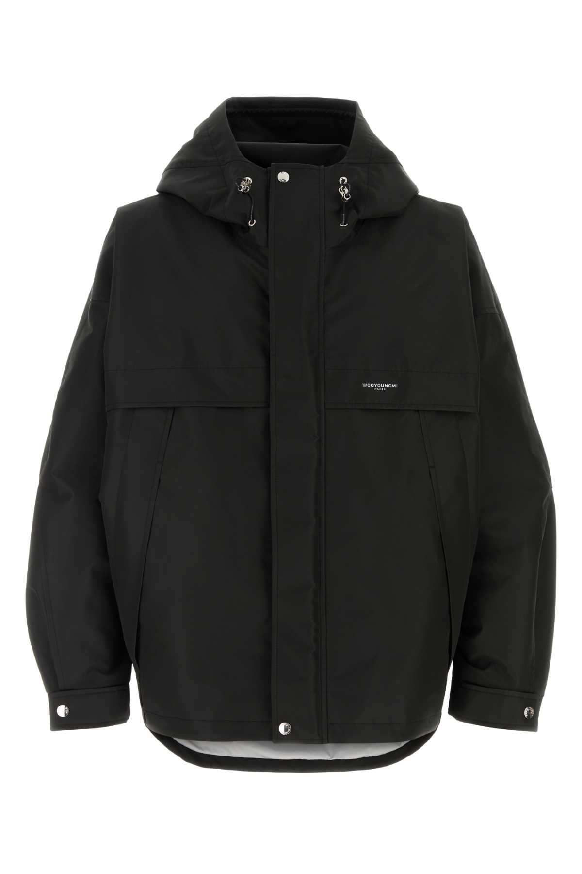 WOOYOUNGMI Black Polyester Jacket