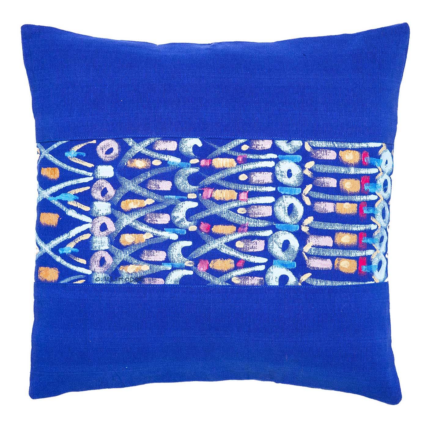 Le Botteghe su Gologone Hand Painted Cushions 100x100 Cm