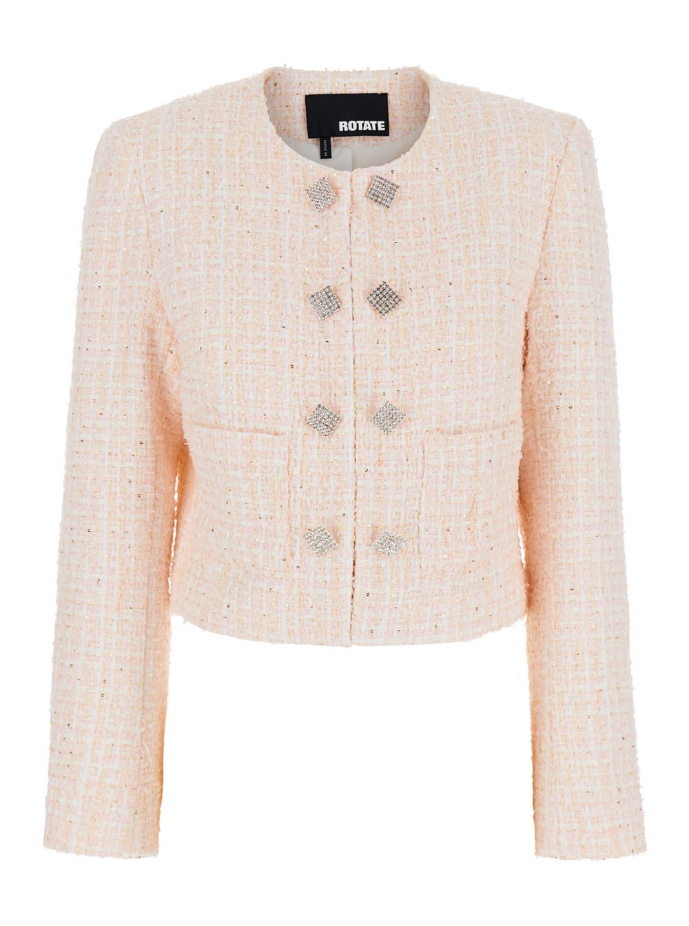 Rotate by Birger Christensen Boucle Cropped Jacket