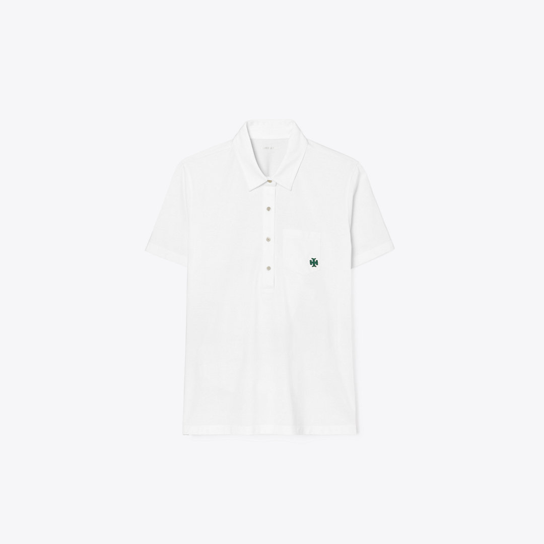 Tory Burch Mercerized Cotton Polo