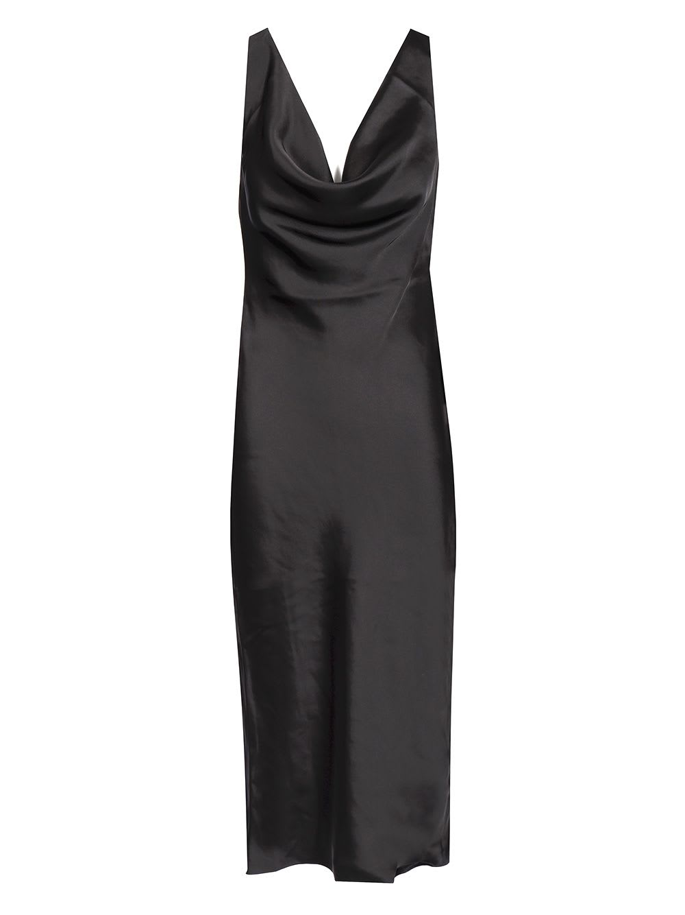 Norma Kamali Black Midi Dress