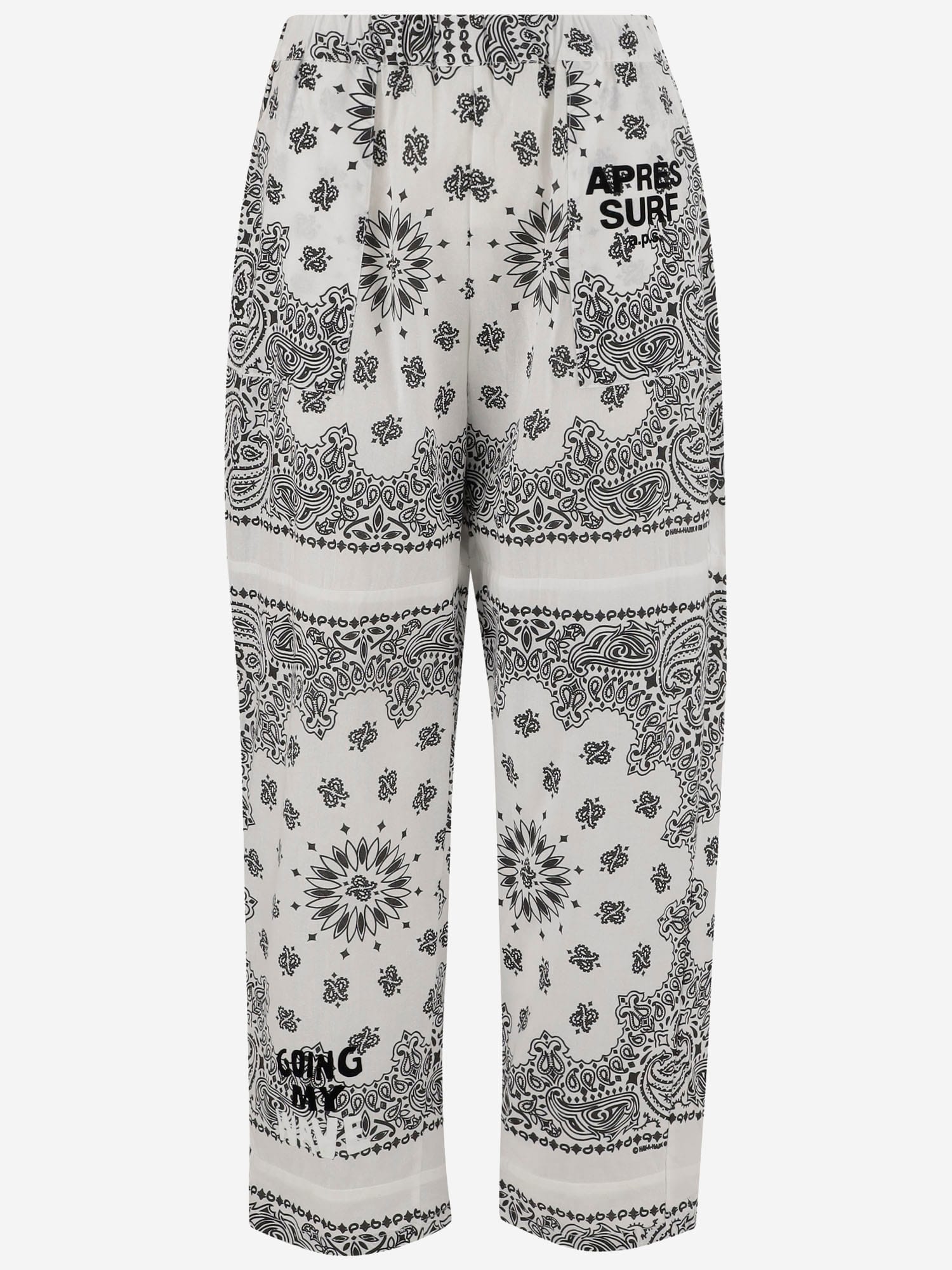 Apres Surf Cotton Pants With Bandana Pattern