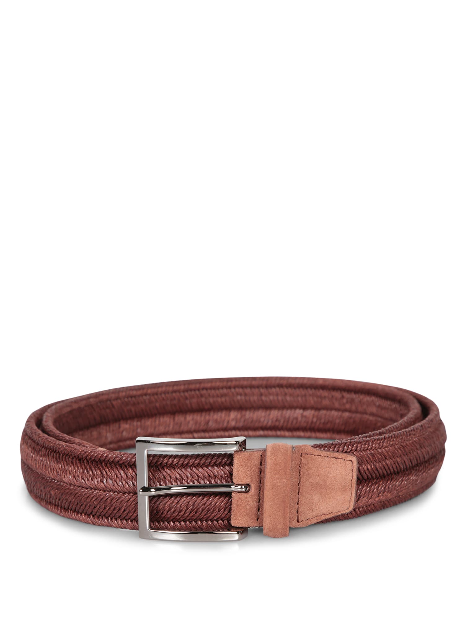 Orciani Burnt Linen Braided Belt