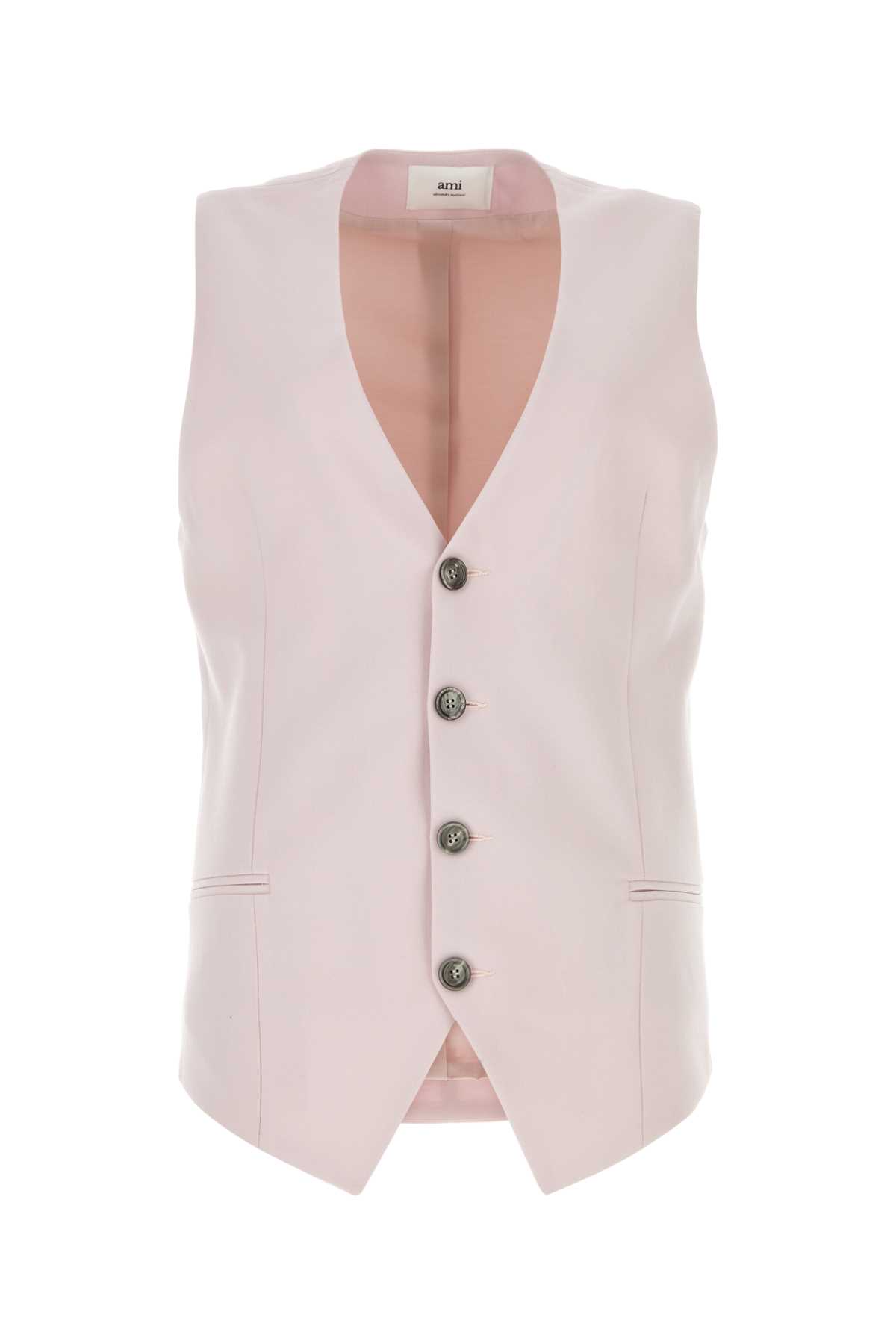 Ami Alexandre Mattiussi Pink Wool Vest