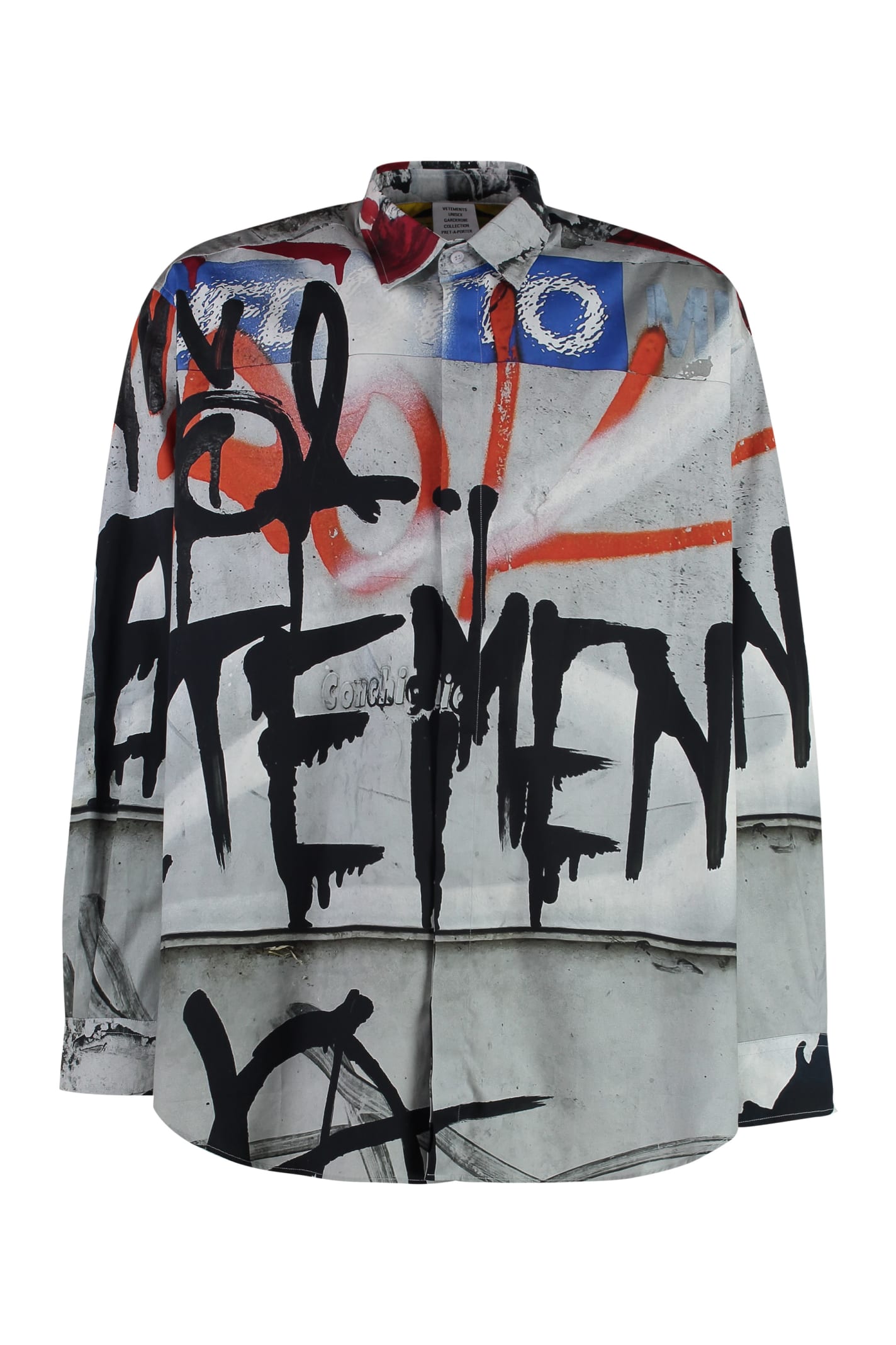 VETEMENTS Printed Cotton Shirt