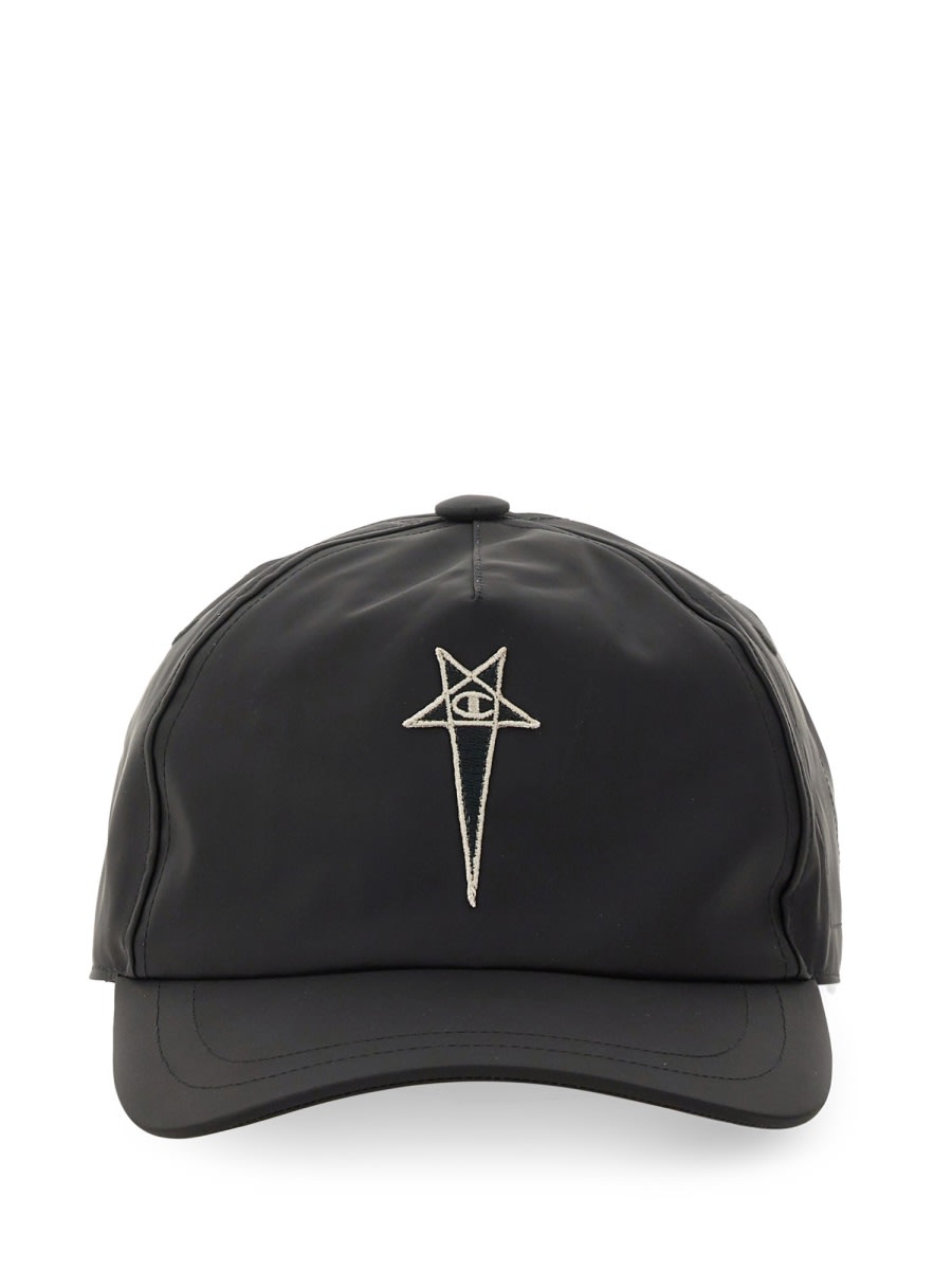 Rick Owens x Champion Baseball Cap With Embroidery