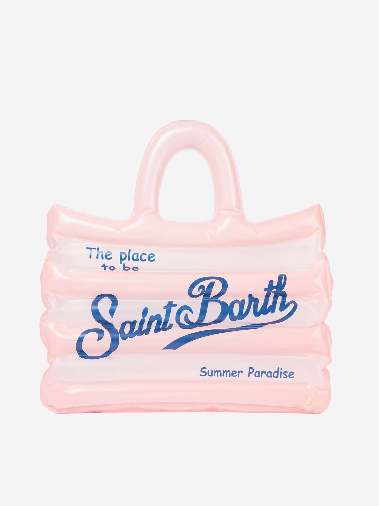 MC2 Saint Barth Vanity White And Pink Inflatable Shoulder Bag