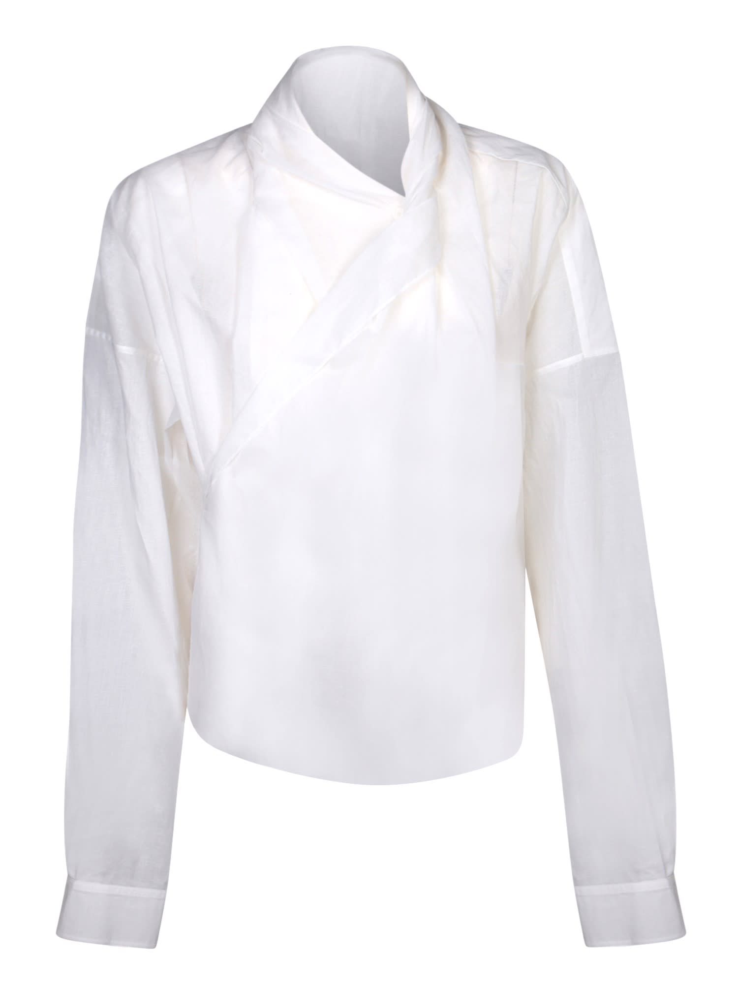 Quira White Wrap Shirt