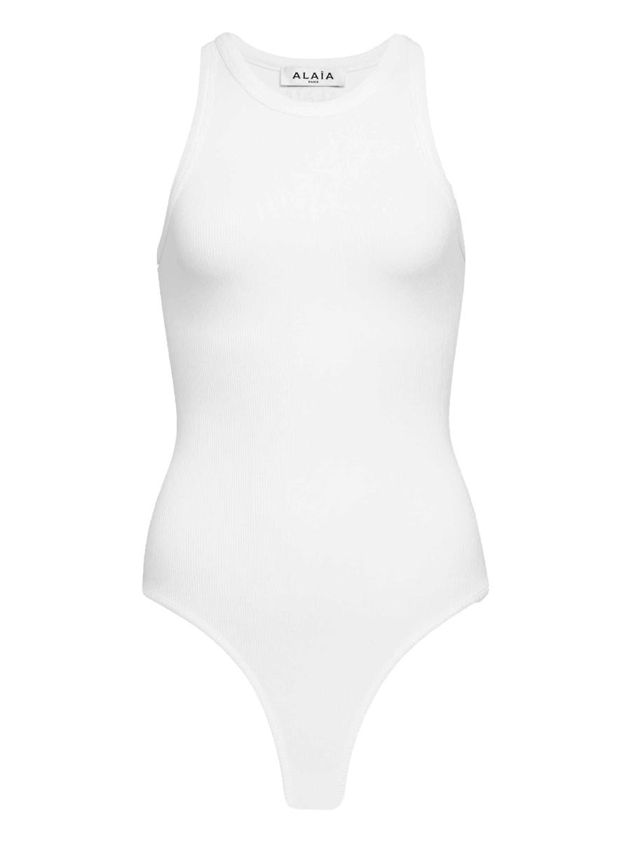 Alaïa Sculpting Rib Jersey Bodysuit Clothing