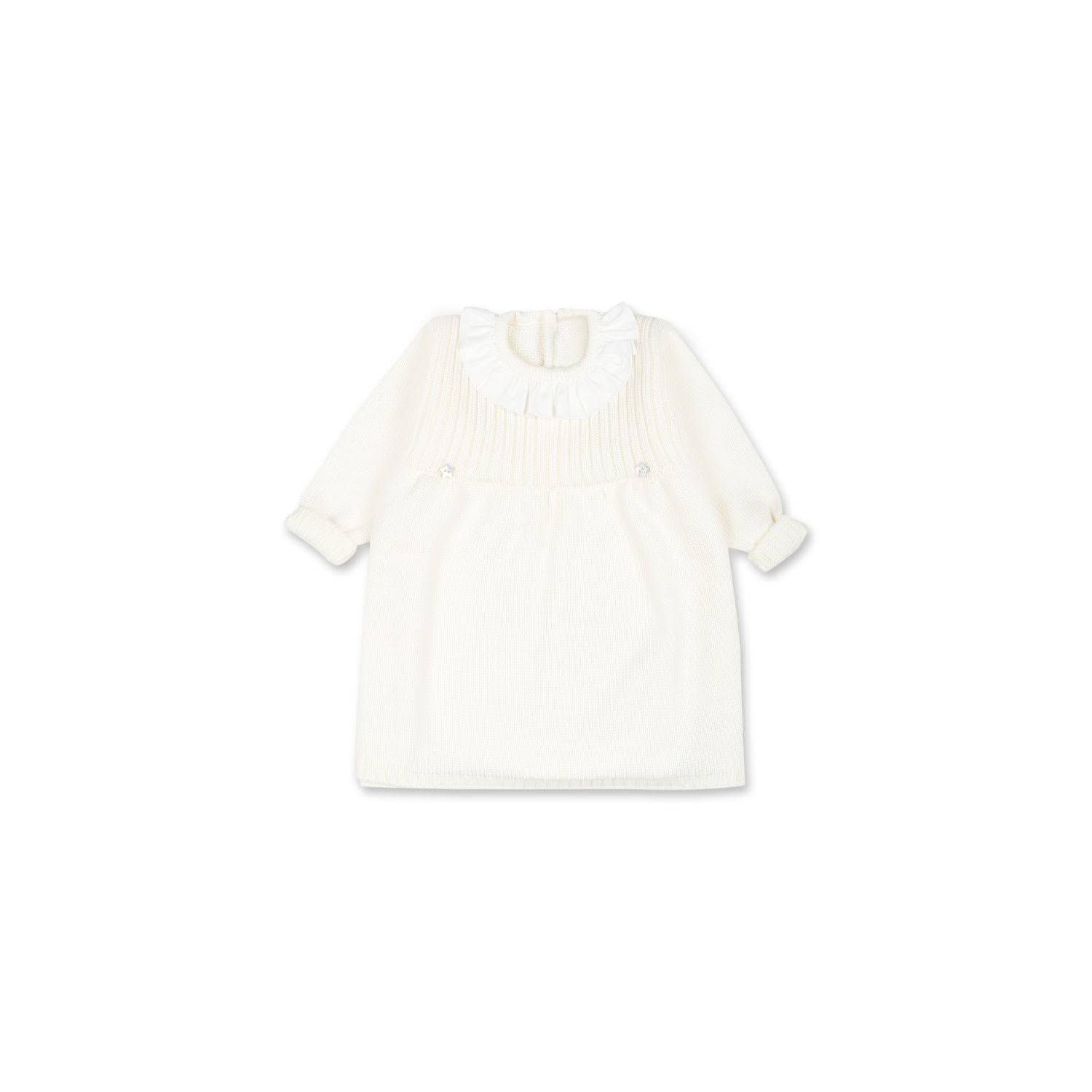 Little Bear Ivory Dress For Baby Girl