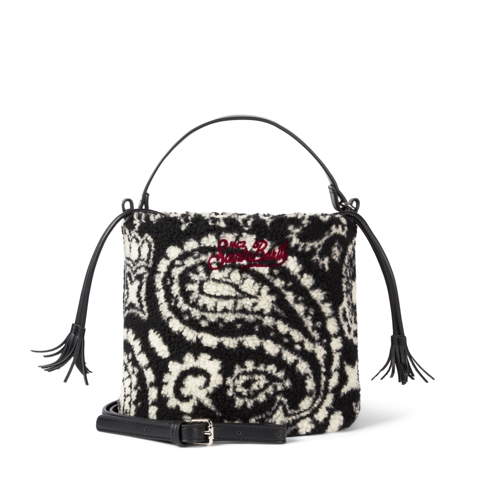 MC2 Saint Barth Sherpa Bucket Bag With Bandanna Print