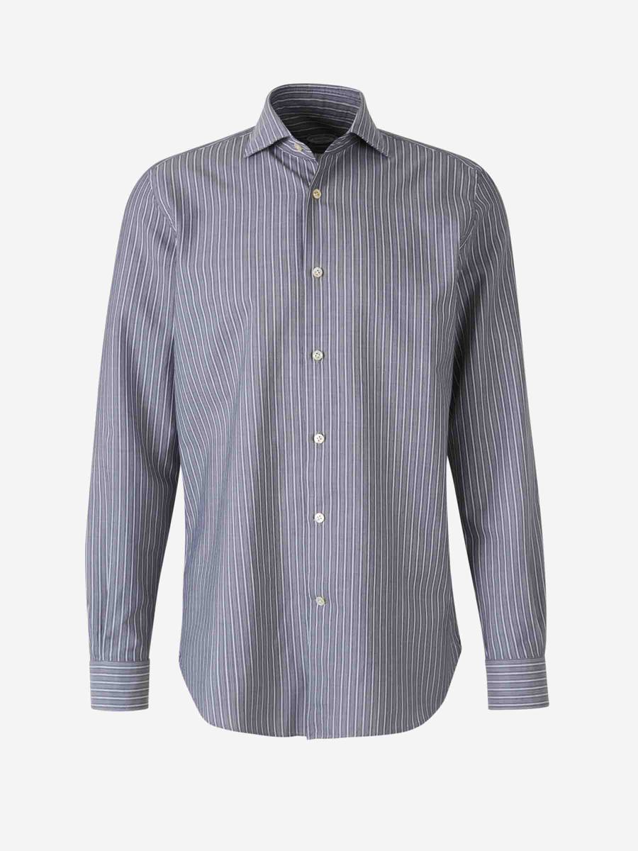 Vincenzo Di Ruggiero Striped Cotton Shirt