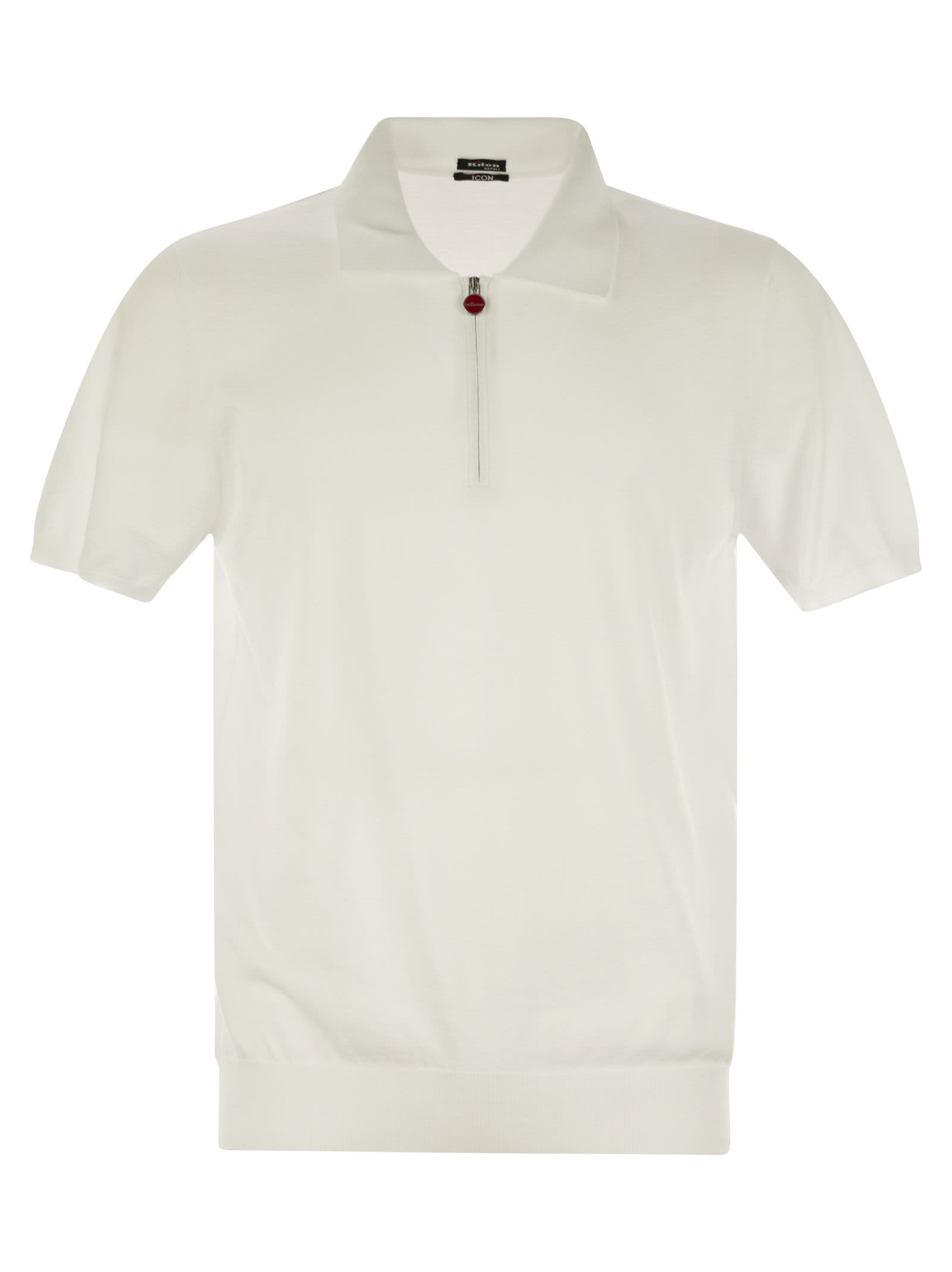 Kiton Short-sleeved Polo-zip