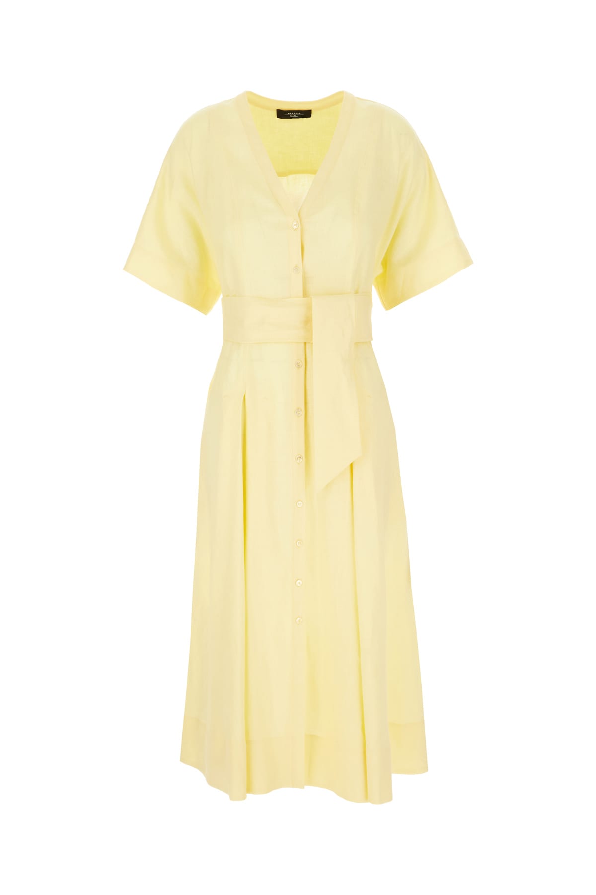 Weekend Max Mara Yellow Linen Dress