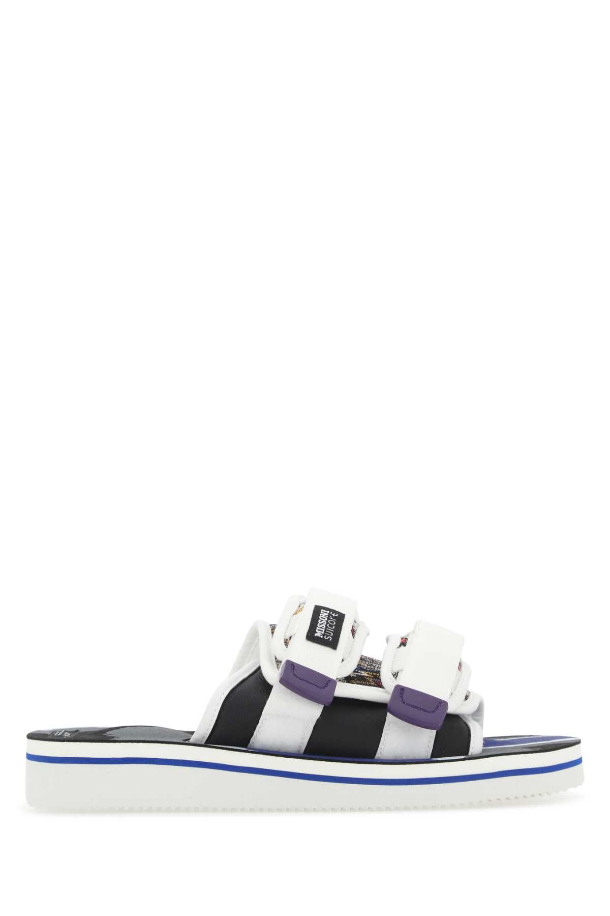 SUICOKE Multicolor Fabric Moto-cab Slippers