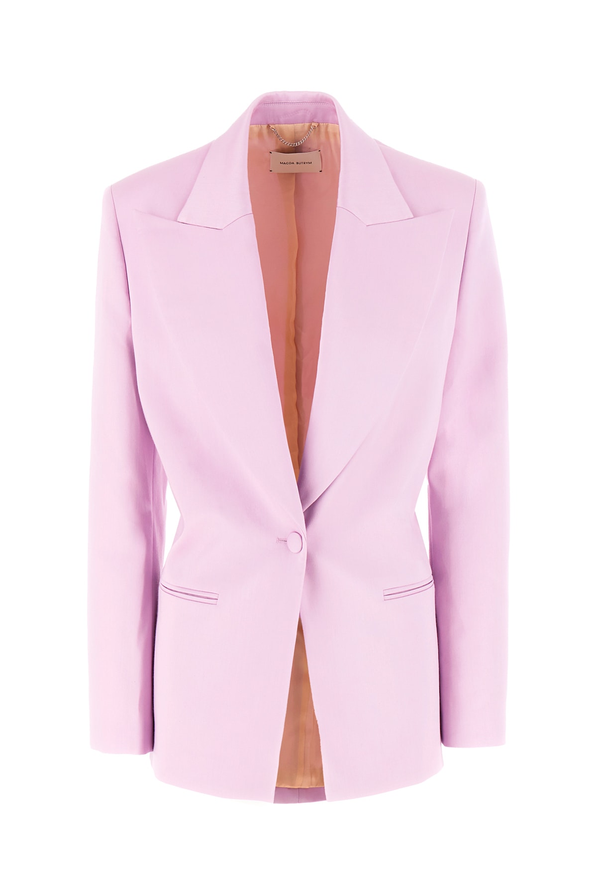 Magda Butrym Lilac Lyocell Blend Oversize Blazer