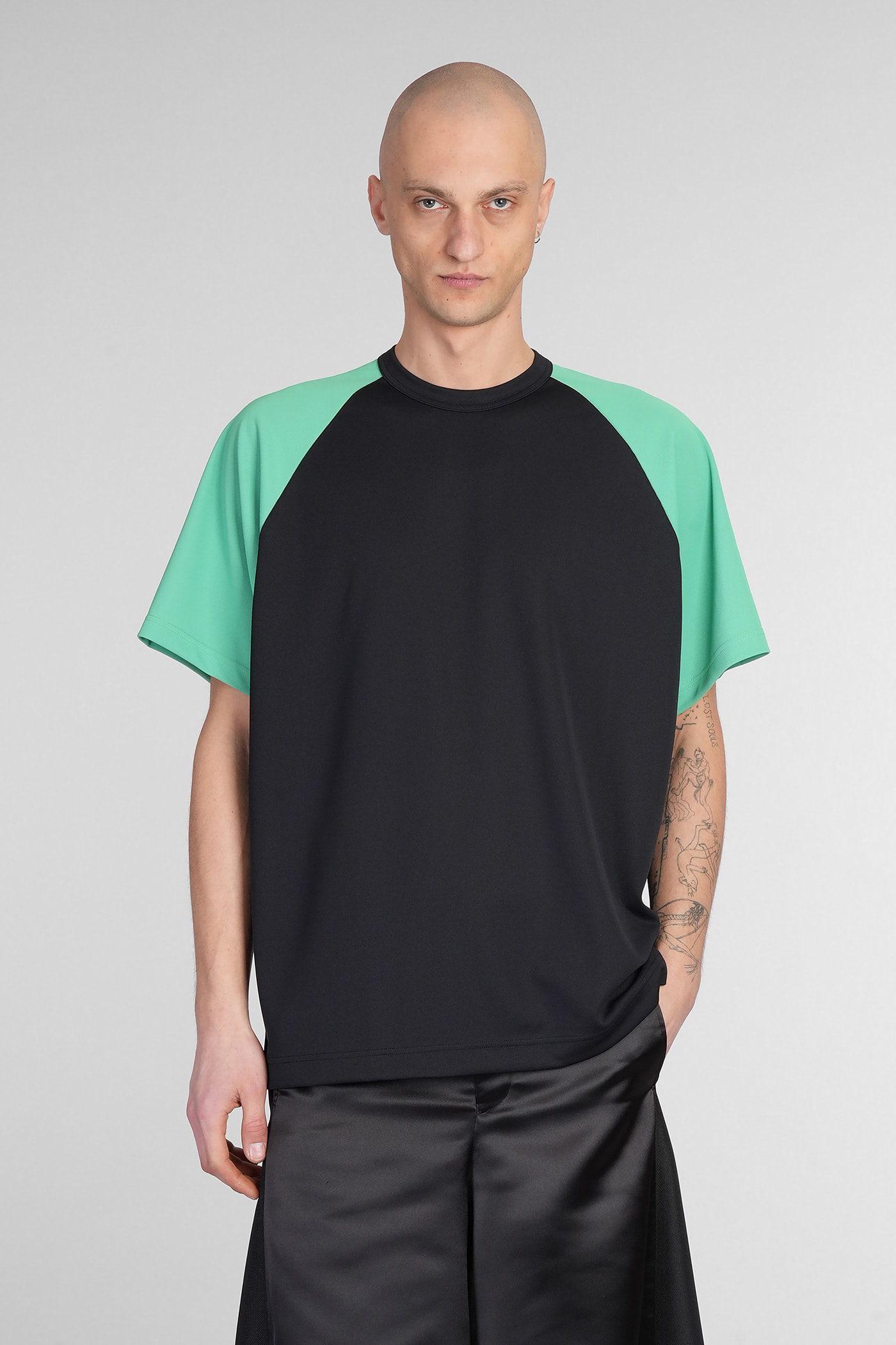 Comme Des Garçons Homme Plus T-shirt In Black Polyester