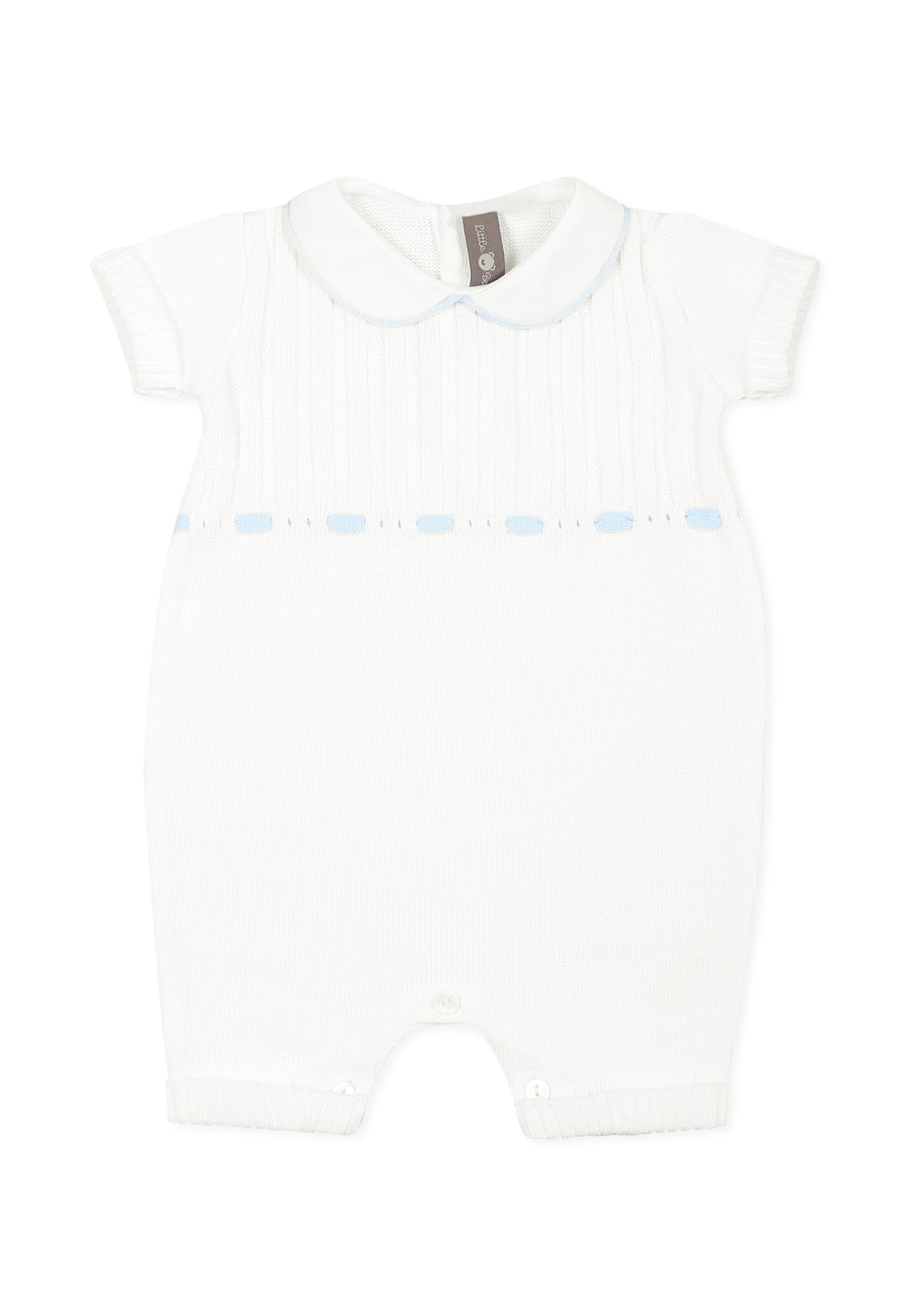 Little Bear White Romper For Baby Boy