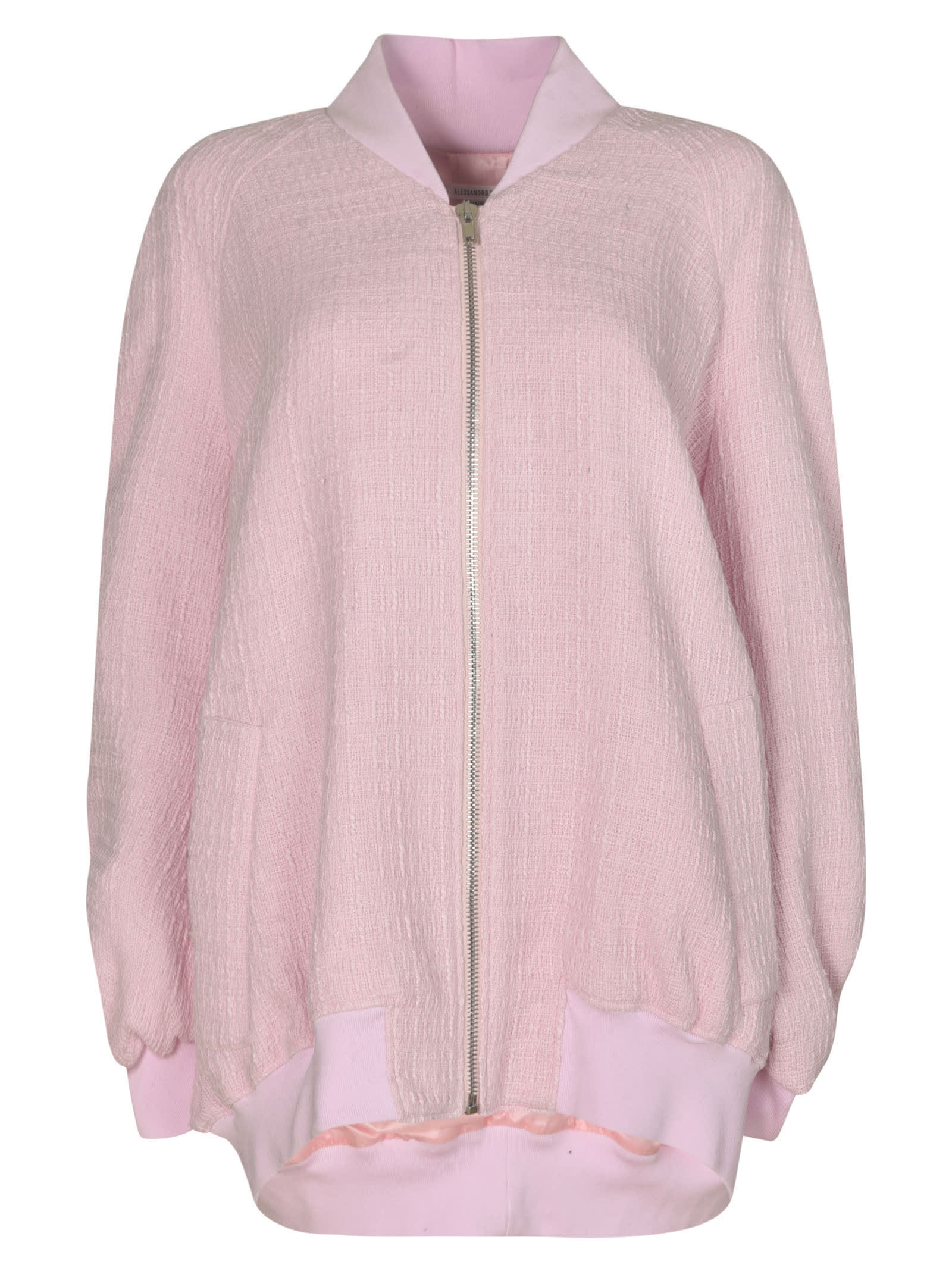 Alessandro Vigilante Cut-out Detail Oversized Zip Jacket