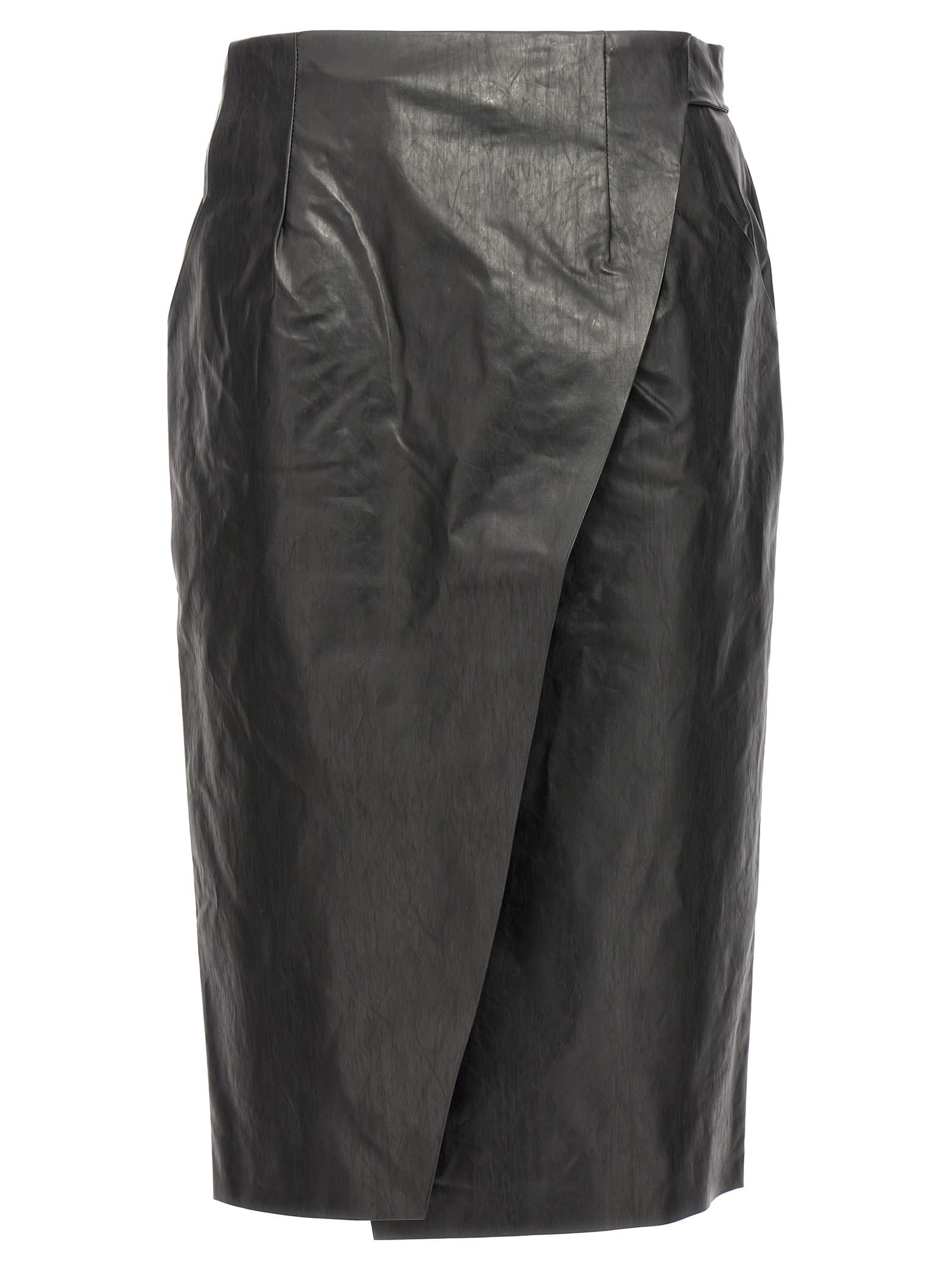 KASSL Editions wrap Skirt Oil Skirt