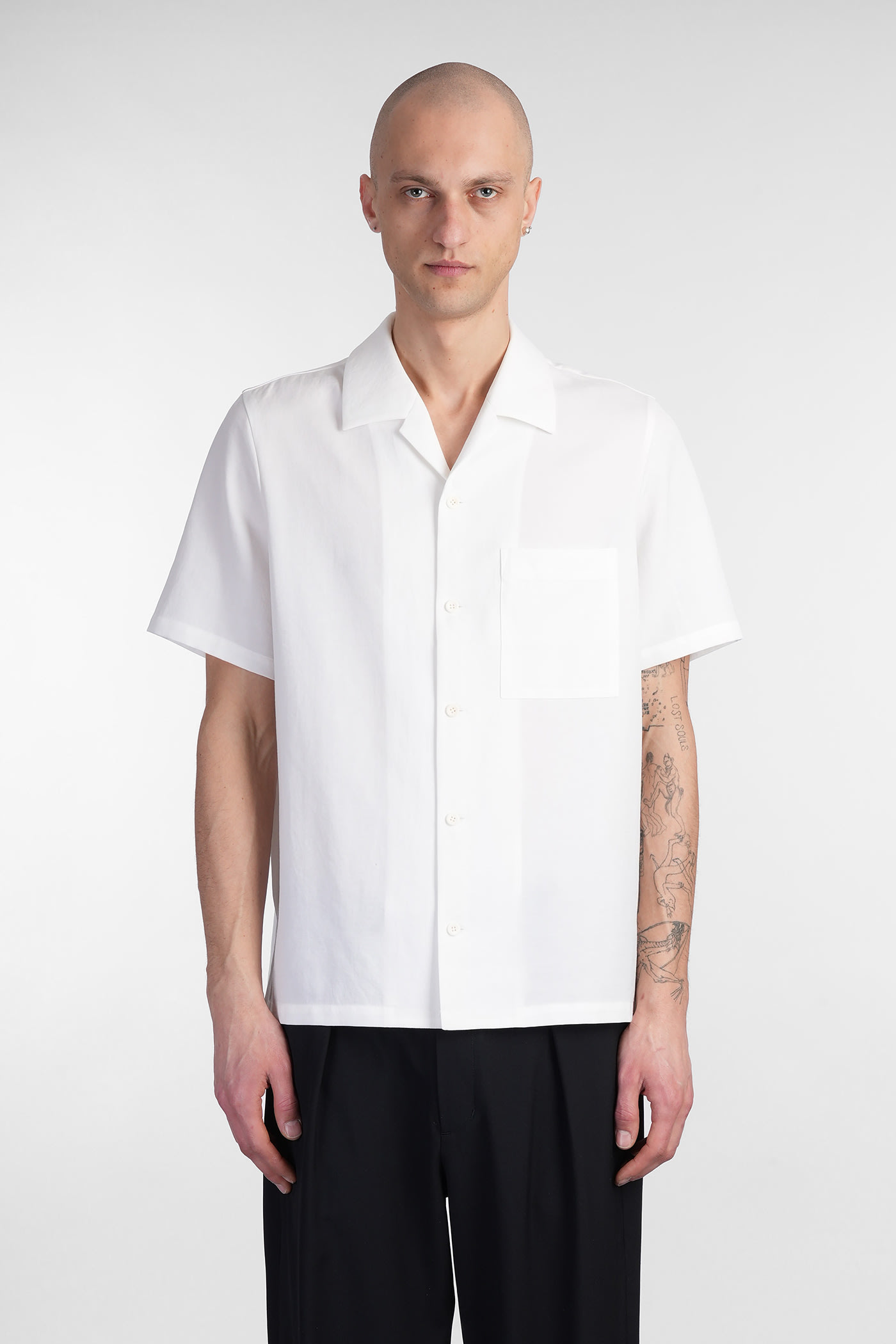Attachment Shirt In White Polyester