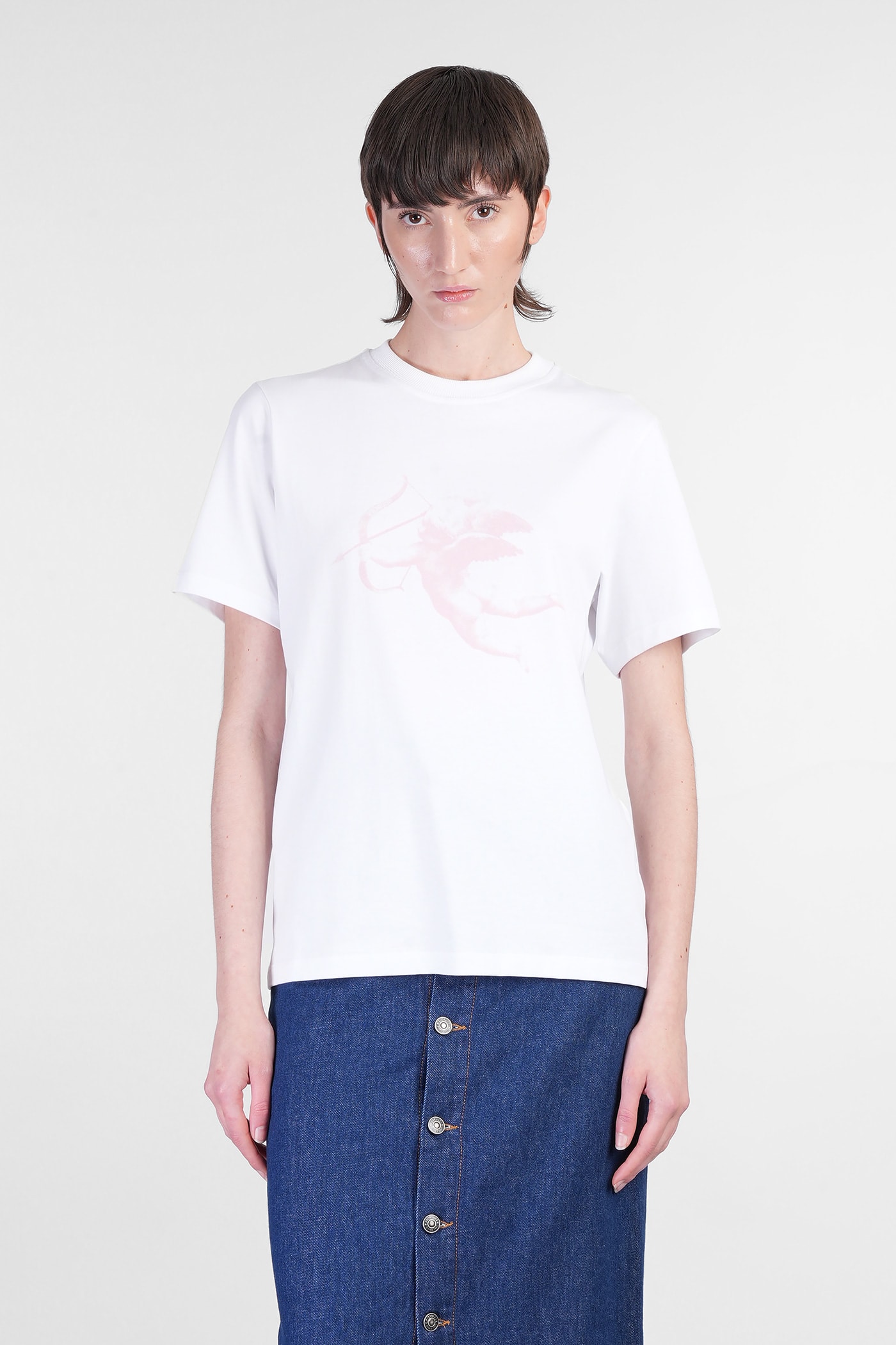 Fiorucci T-shirt In White Cotton