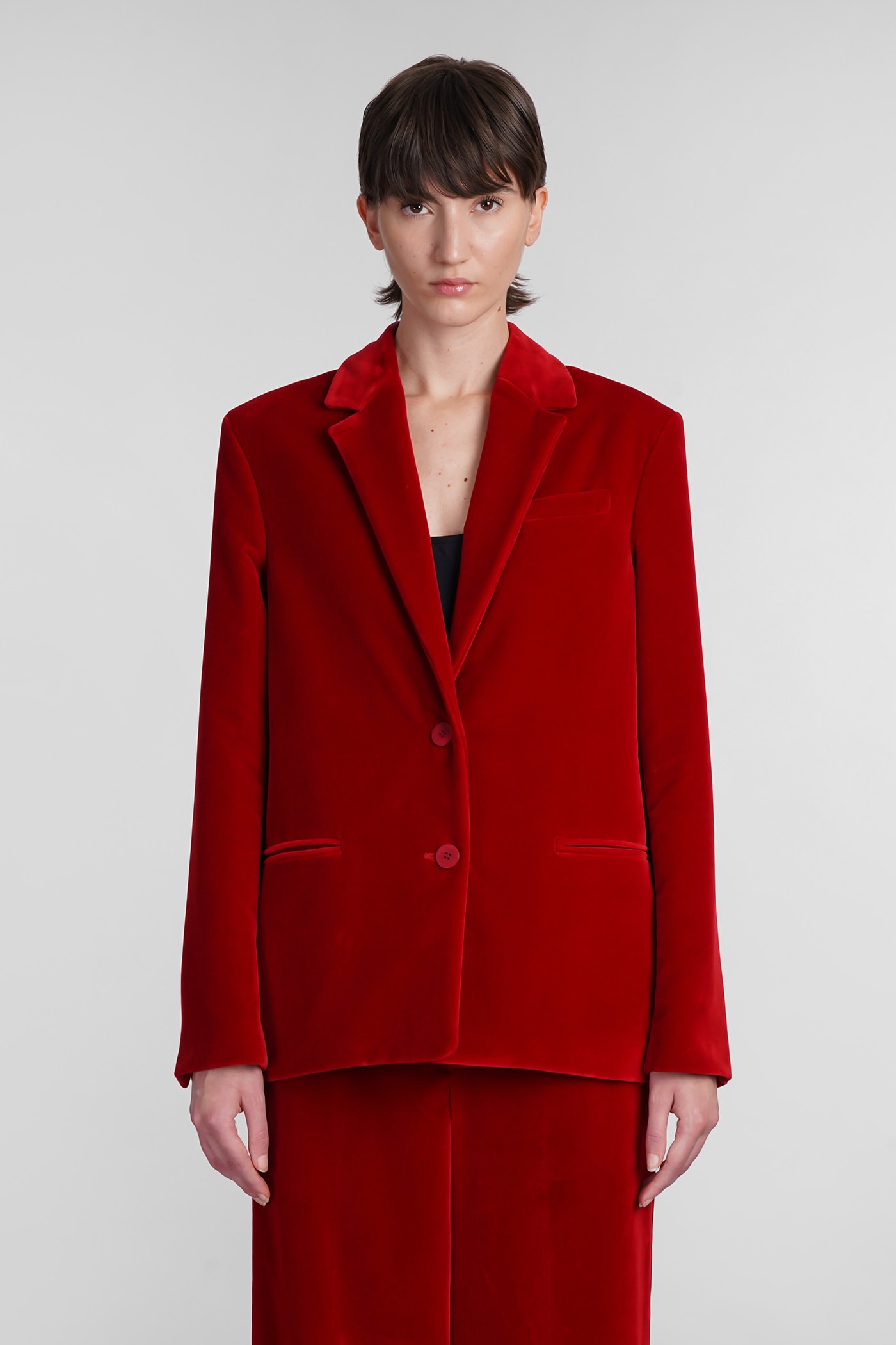J. W. Anderson Blazer In Red Cotton