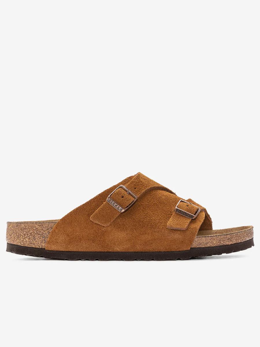 Birkenstock 苏黎世 水貂毛麂皮鞋