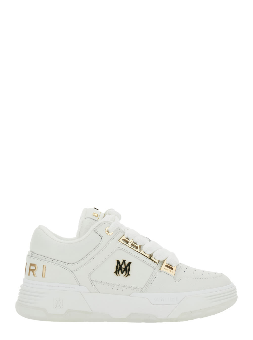 AMIRI White Sneakers With Logo Patch On The Side And Logo Lettering On The Rear In Leather Man