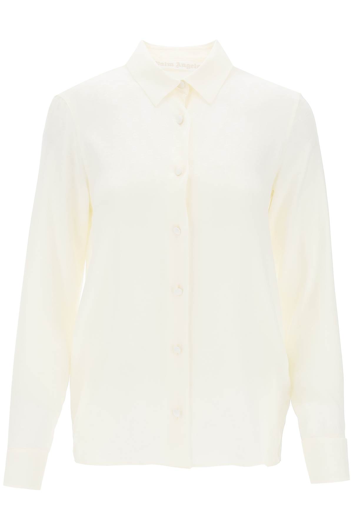 Palm Angels Silk Shirt With Monogram