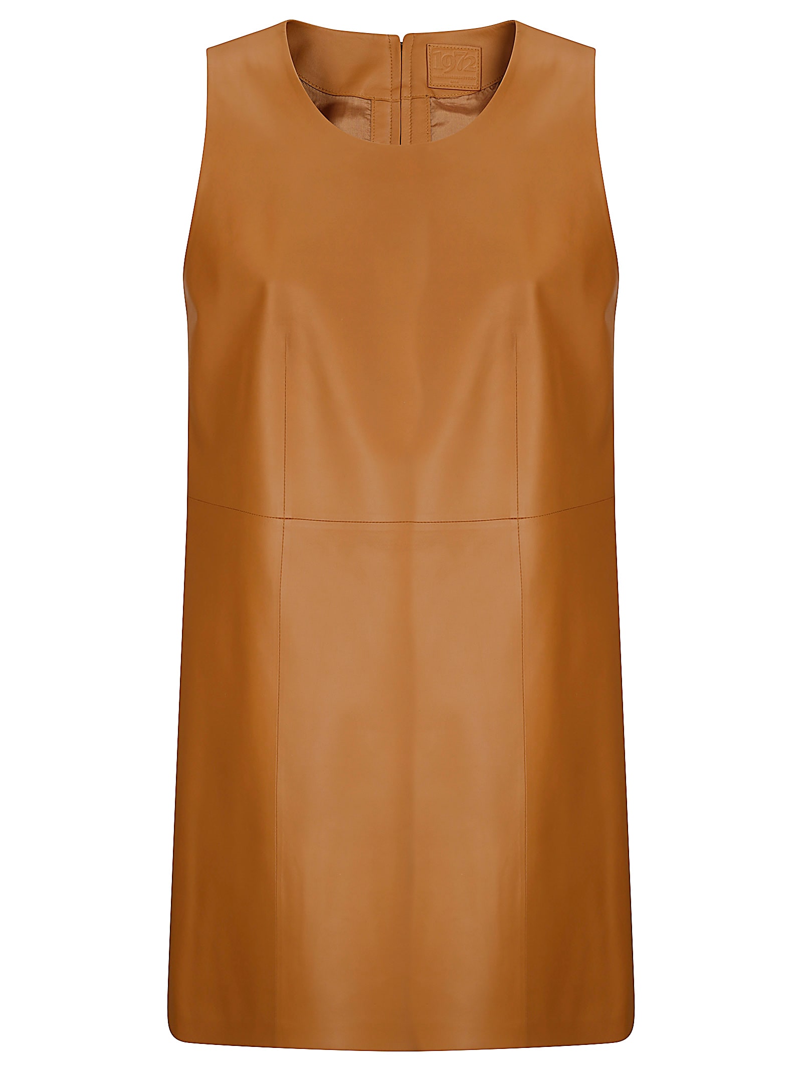 Desa 1972 Leather Mini A-line Dress