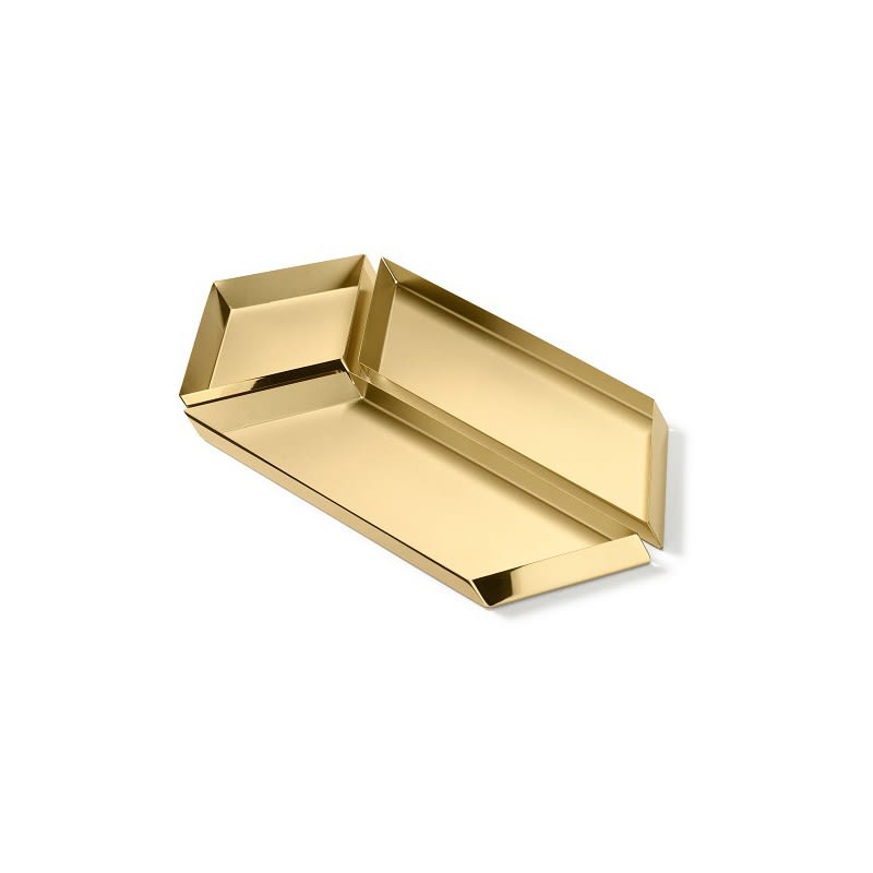 Ghidini 1961 Axonometry - Large Parallelepiped Polished Brass