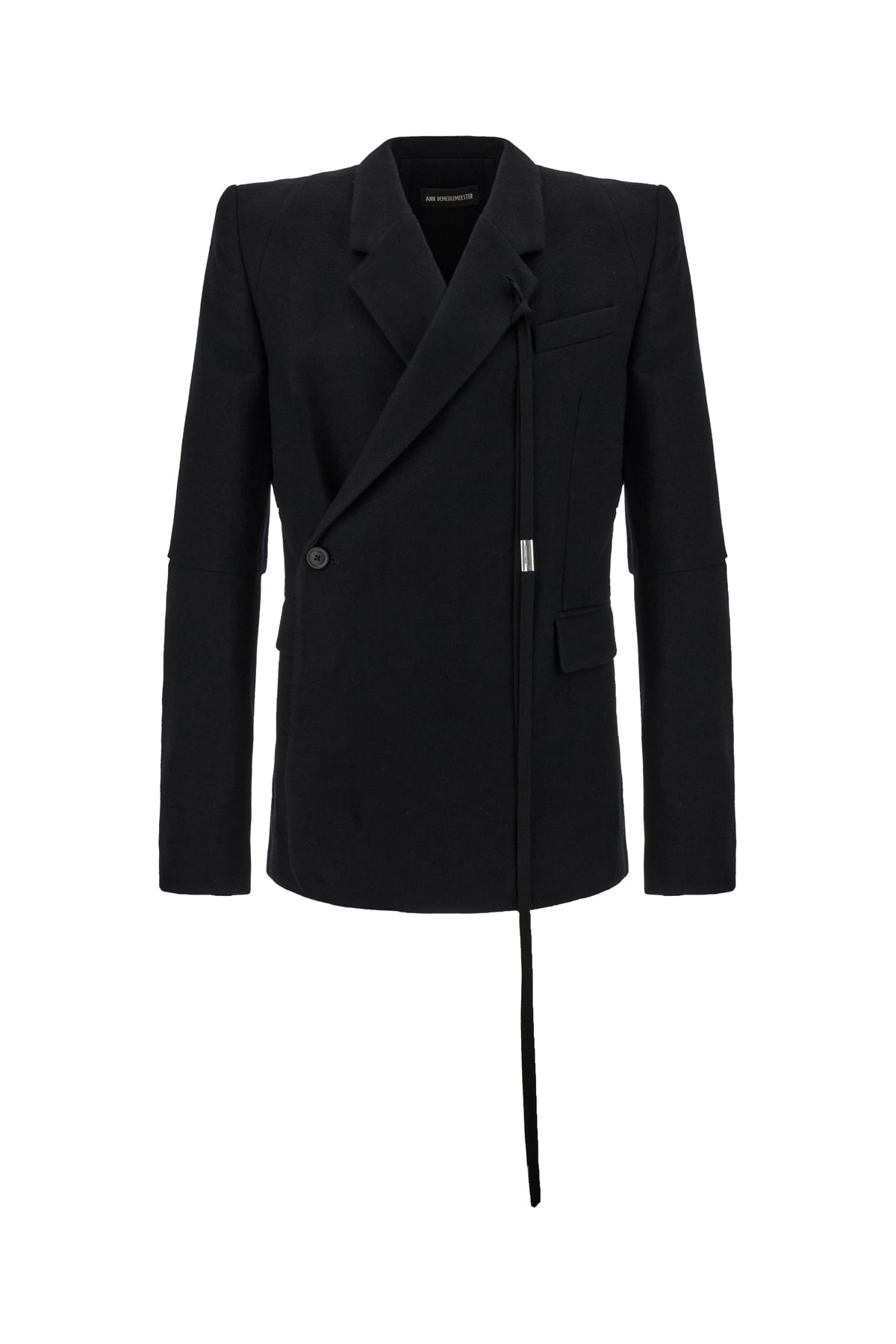 Ann Demeulemeester Black Wool Blazer
