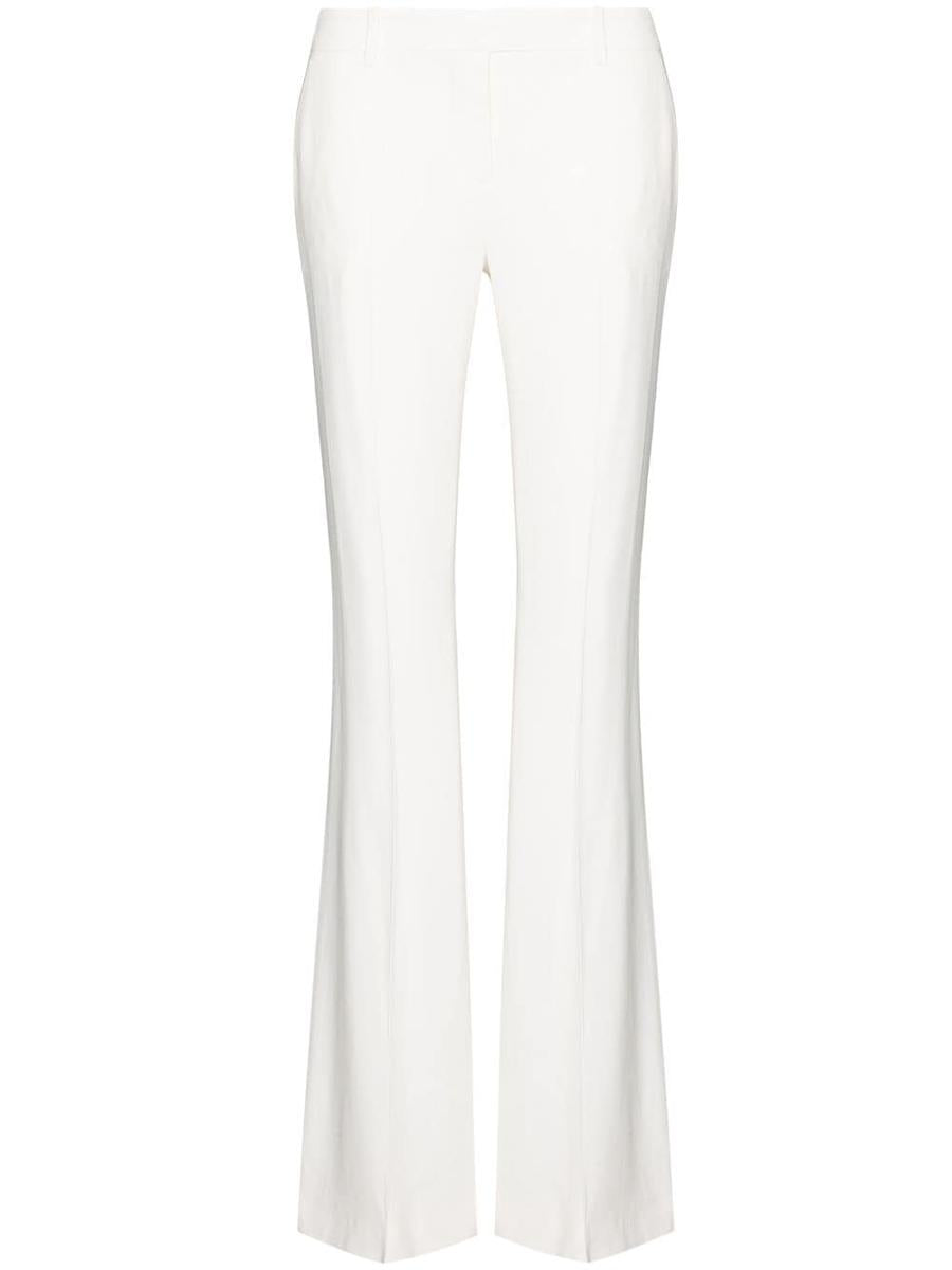 Alexander McQueen White Flared Trousers