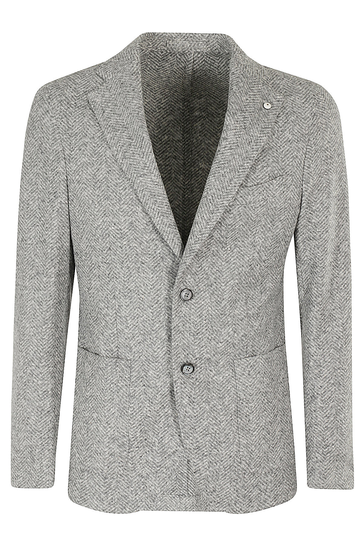 Luigi Bianchi Mantova Jersey Di Lana Cotone Spinato