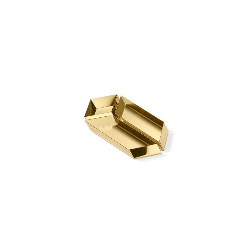 Ghidini 1961 Axonometry - Small Paralelepiped Polished Brass