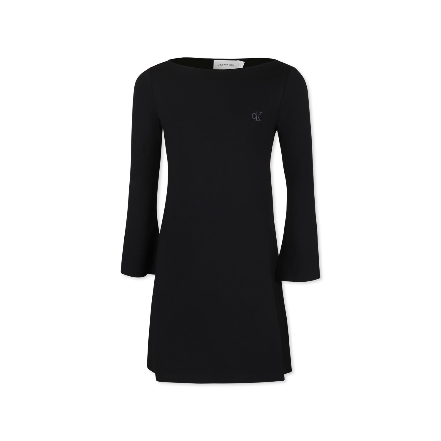 Calvin Klein Black Dress For Girl With Logo