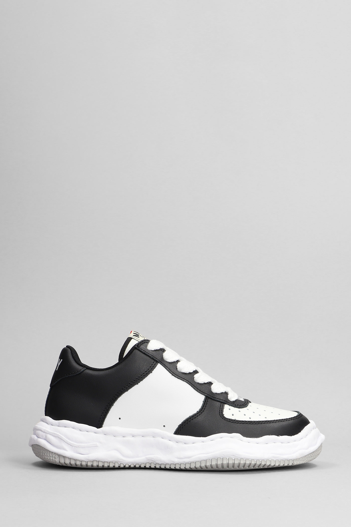 Mihara Yasuhiro Waney Sneakers In Black Leather