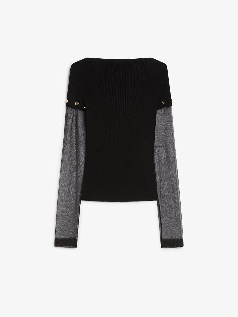 Sportmax Viscose Tight-Fitting Sweater