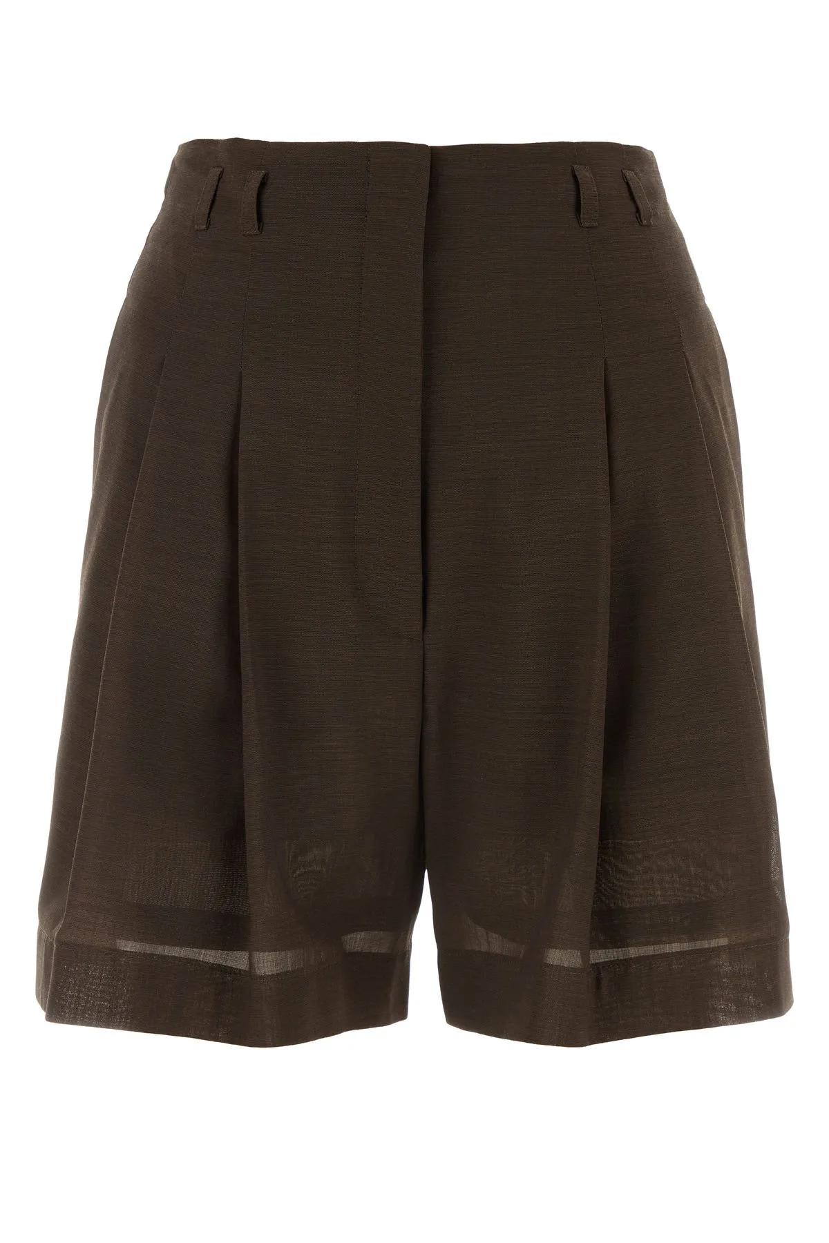 Philosophy di Lorenzo Serafini Chocolate Wool Blend Shorts