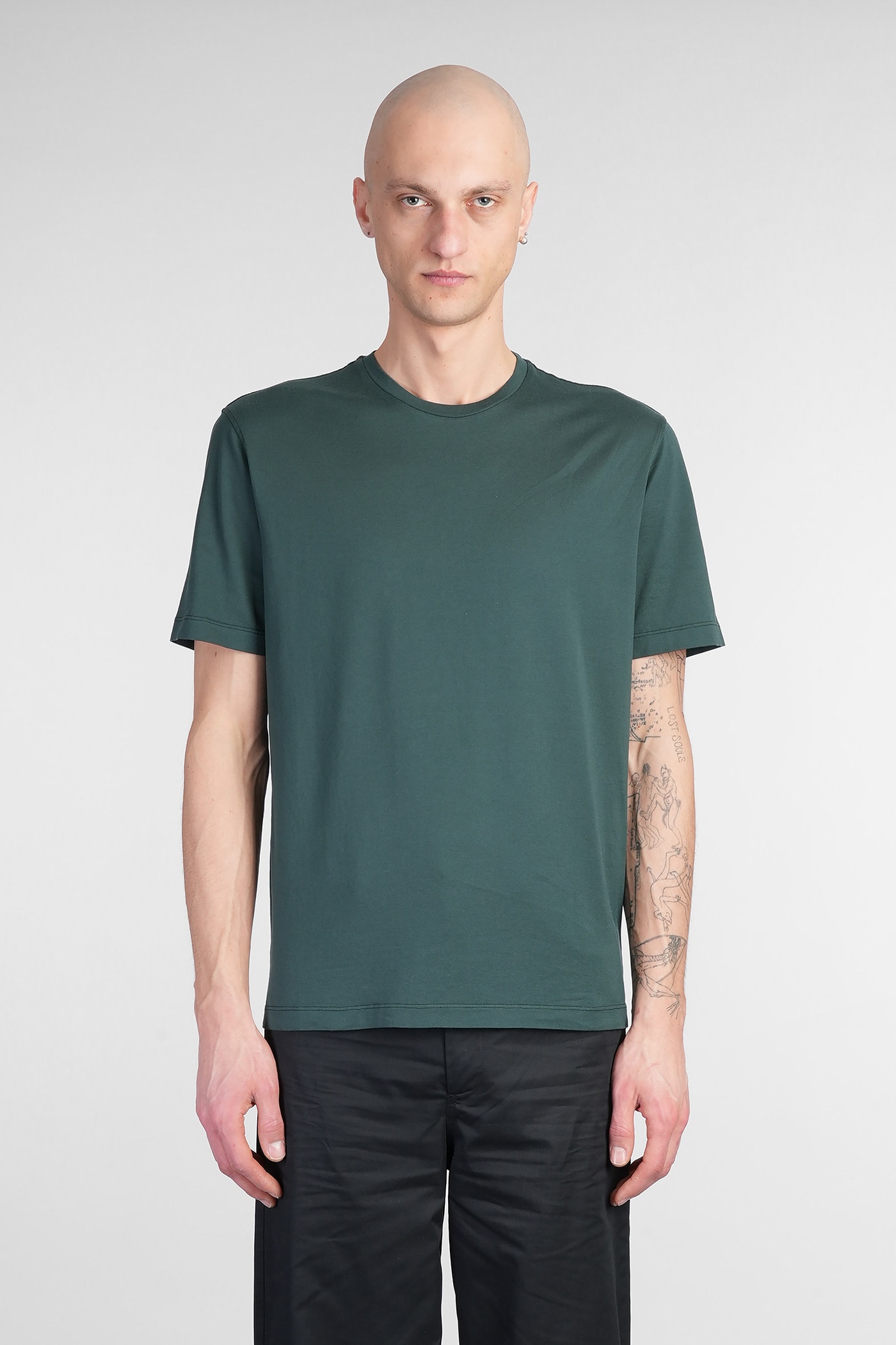 Roberto Collina T-shirt In Green Cotton
