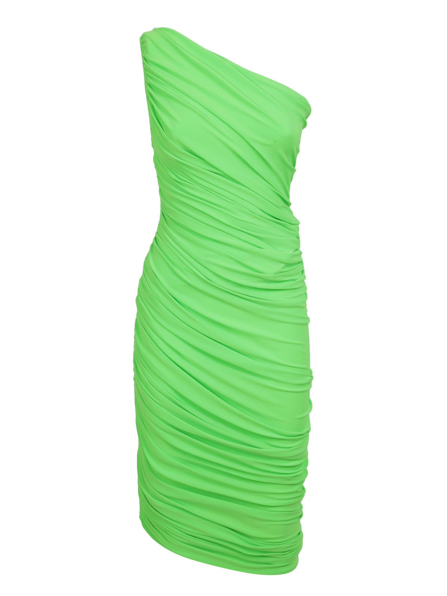 Norma Kamali Neon Green Midi Dress