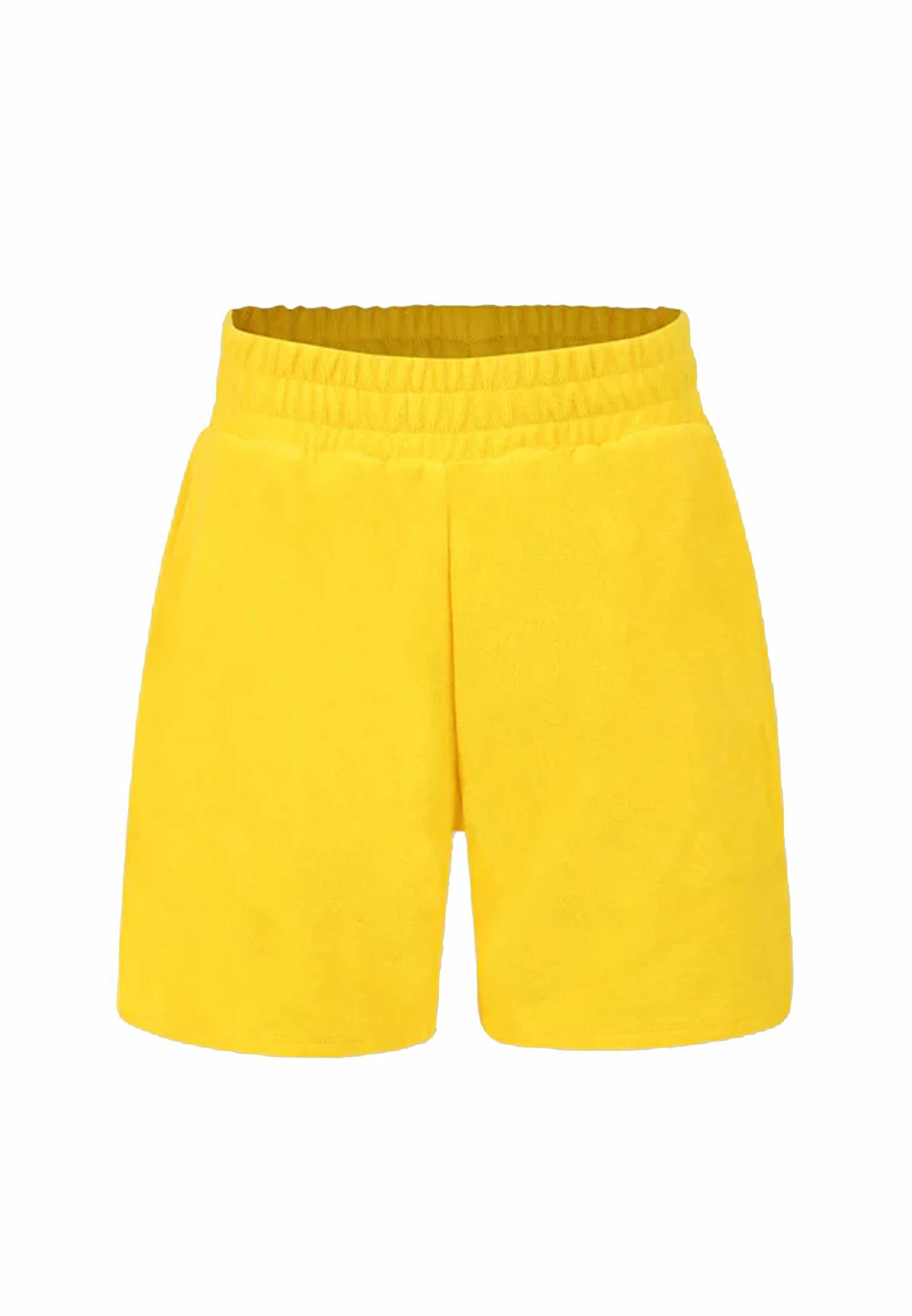 Kenzo Kids Yellow Shorts For Boy With Black Logo